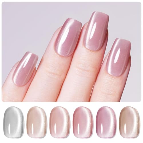 0 -6 Colors Cat Eye Gel Nail Polish