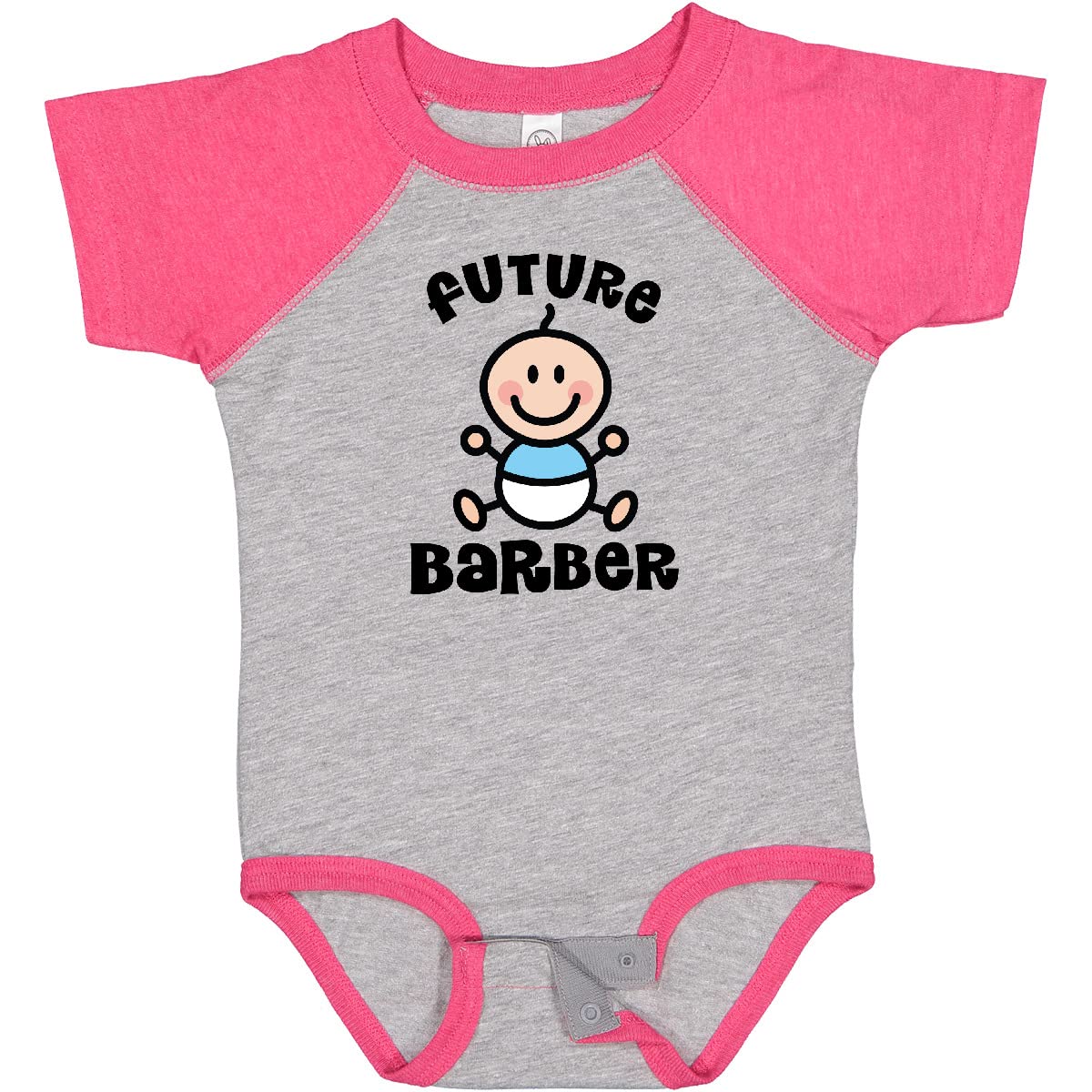 Inktastic Future Barber in Training Baby Boy Bodysuit - Cute Infant Onesie for Barber Shops, Baby Showers & First Birthday Gifts