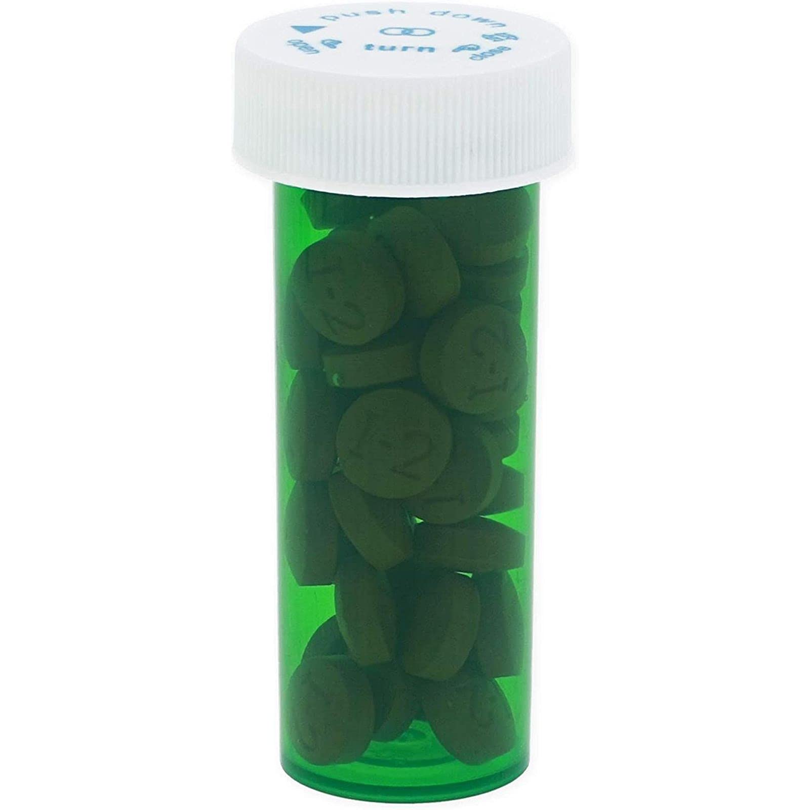 Juvale 6 Dram Prescription Pill Bottles - 280 Pack, Child-Resistant Medication Vial Containers for Pharmacy, Travel & Home Organization - BPA-Free Plastic Storage for Pills, Vitamins & Supplements