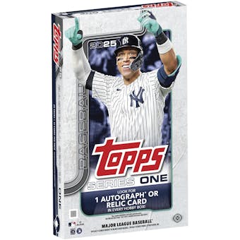 2025 Topps Series 1 Baseball Hobby Box - 24 Packs with Exclusive Rookie Cards & Chase Inserts | Perfect for Collectors, Fantasy Sports & MLB Memorabilia Enthusiasts