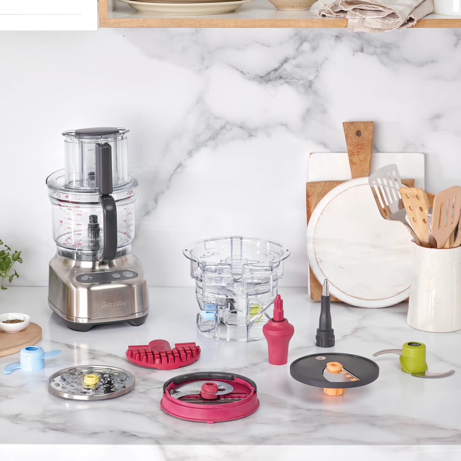 Breville Paradice 9-Cup Food Processor - BFP638BSS Stainless Steel | Perfect for Meal Prep, Dough Kneading & Vegetable Chopping | Compact Kitchen Appliance for Home Cooking