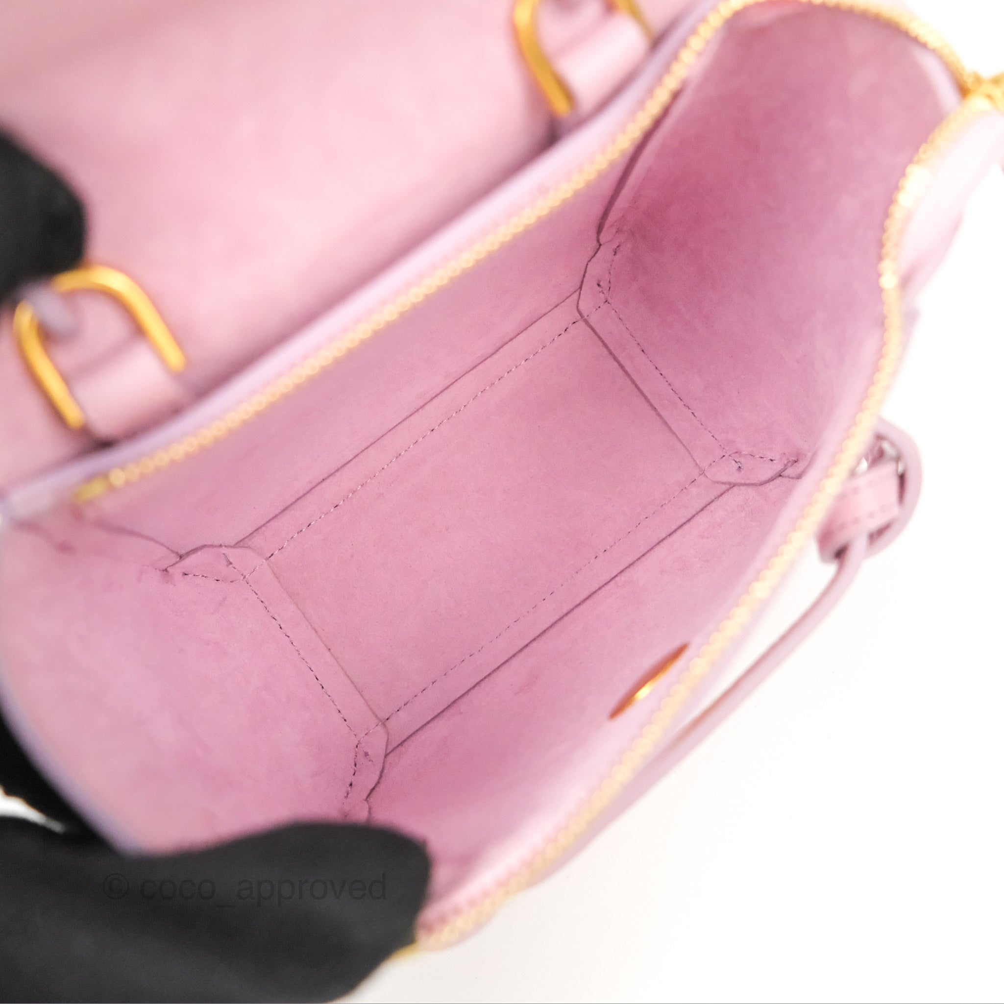 Celine Pico Belt Bag in Rose Quartz - Grained Calfskin Leather with Gold Hardware | Luxury Crossbody Bag for Women, Perfect for Everyday Use & Special Occasions