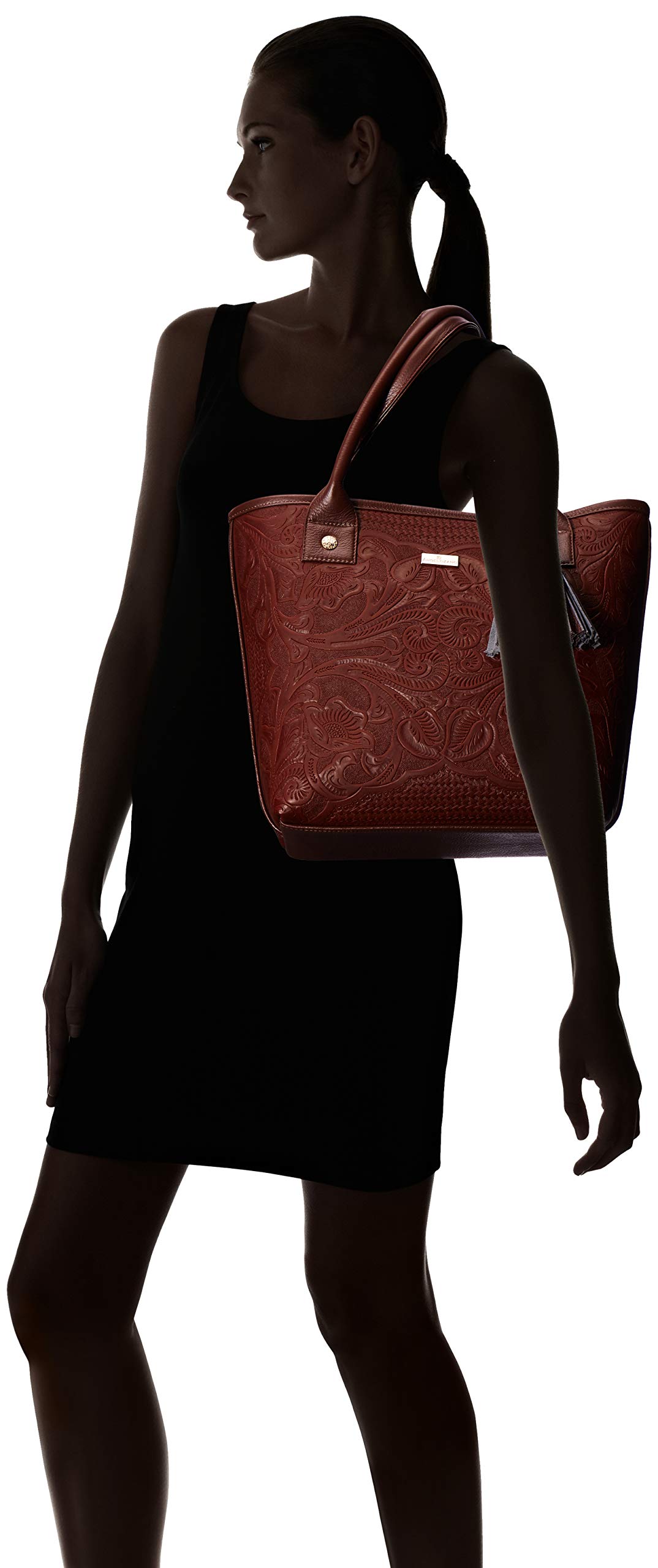 Handmade Leather Tote Bag for Women - Engraved Soraya Model - Stylish & Durable Shoulder Bag for Work, Travel & Everyday Use