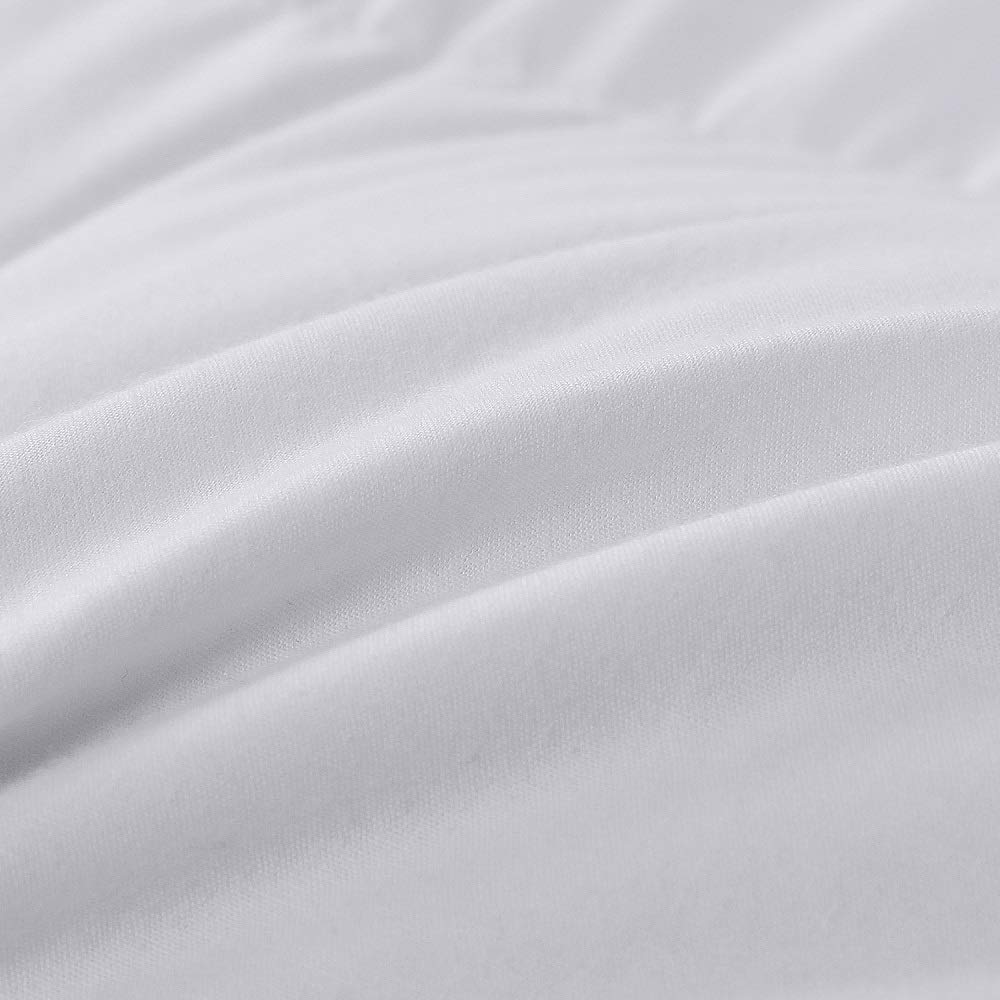 Premium King Size Feather & Down Comforter - All Seasons White Duvet Insert with 100% Cotton Shell & 8 Tabs | Ultra Soft Bedding for Master Bedroom, Guest Room & Luxury Hotels (King, White)