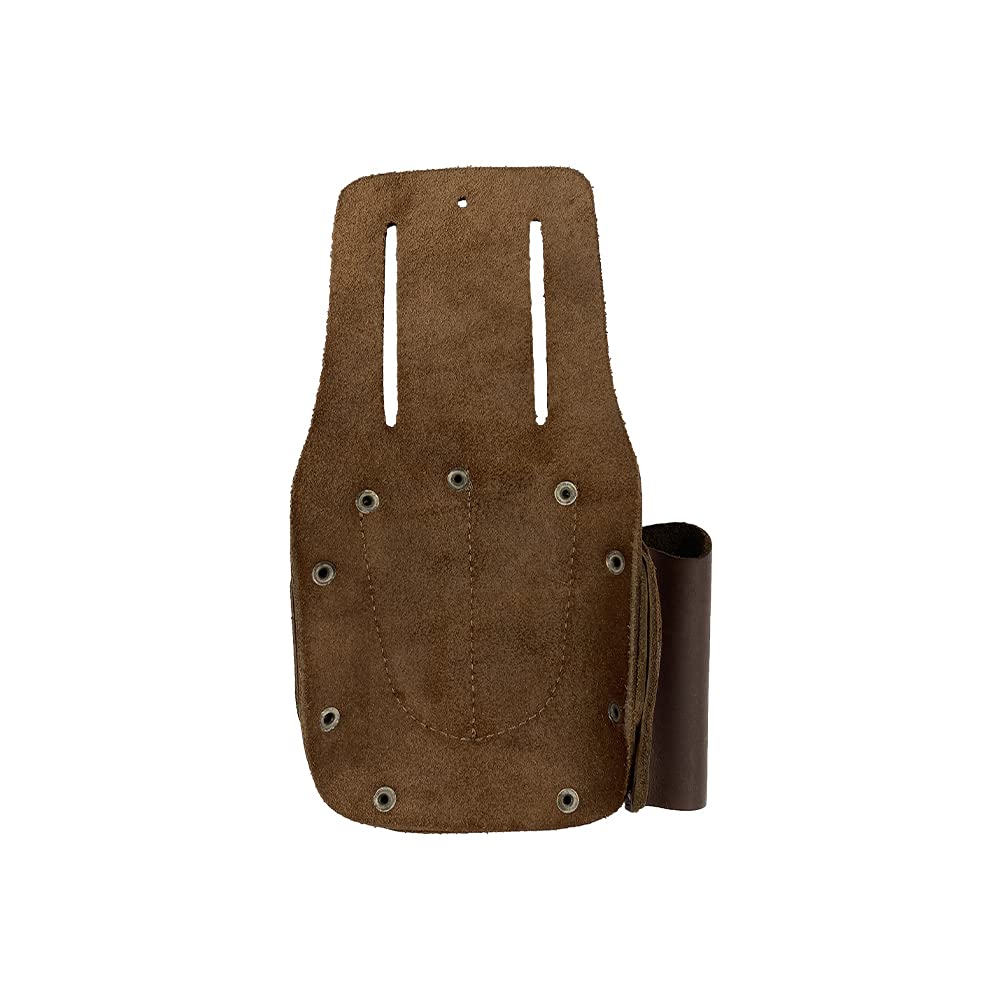 Hide & Drink Leather Tool Pouch - Handmade Full Grain Leather Belt Holder for Tape, Knife, Marking & Measuring Tools, Screwdriver Holster - Perfect for Construction, DIY Projects & Outdoor Work