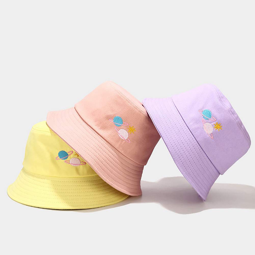 KEKY Summer Beige Print Bucket Hat for Women & Men - Pineapple Banana Beach Hat, Foldable Sun Hat for Fishing, Outdoor, Travel & Casual Wear