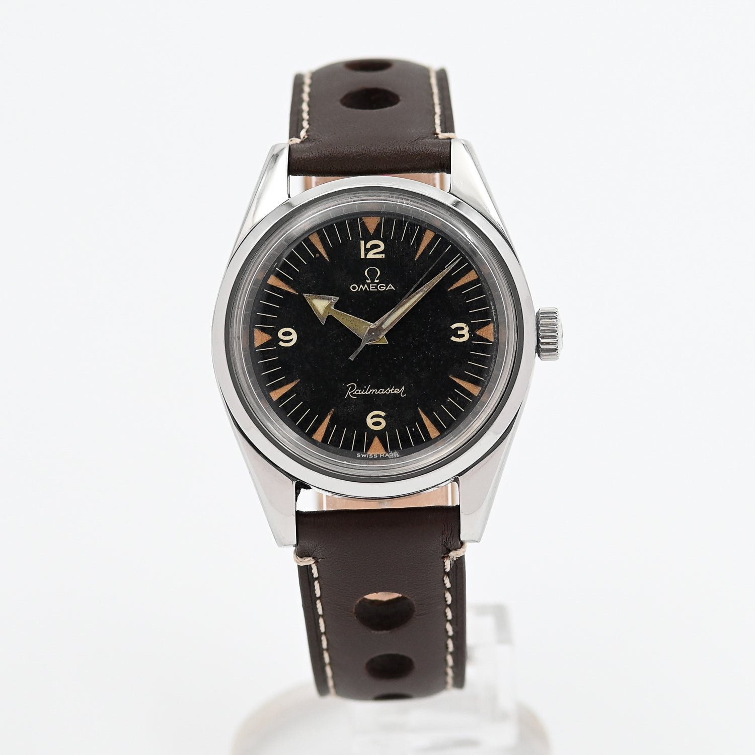 Omega Railmaster Vintage Men's Watch - Classic Luxury Timepiece for Collectors & Professionals | Perfect for Business, Formal Events & Everyday Wear