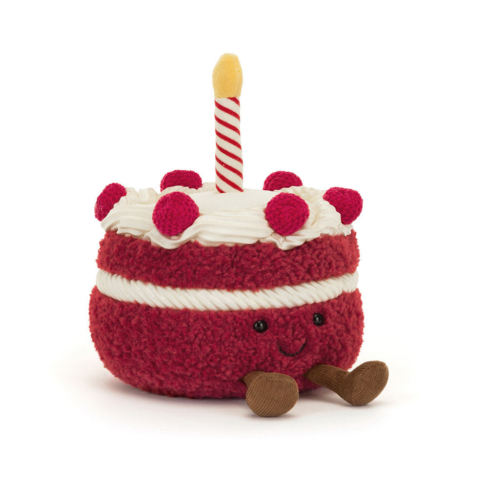 Amuseables Cheri Cake - Adorable Plush Cake Toy for Kids & Collectors | Perfect for Birthdays, Gifts & Home Decor