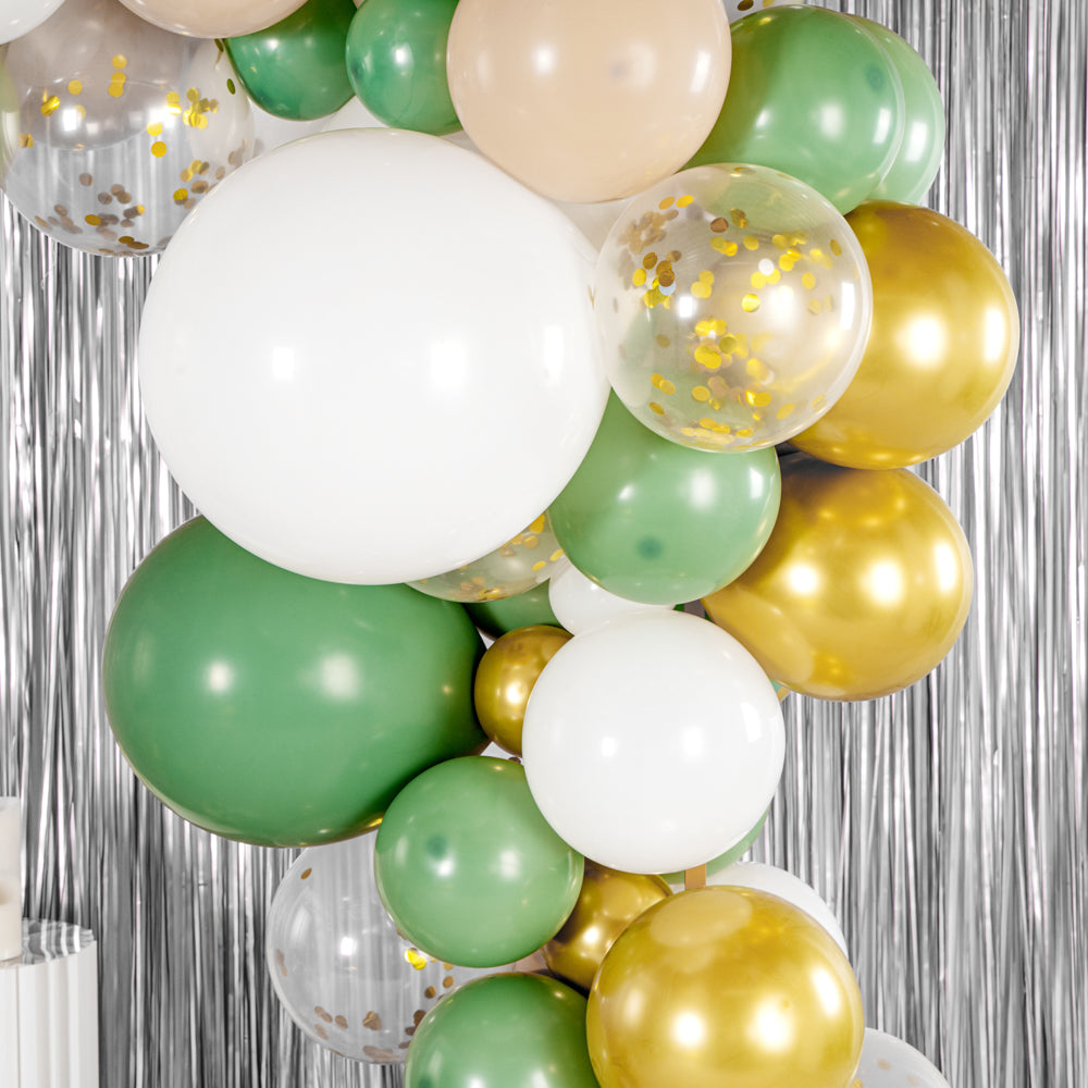 Premium Green, White & Gold Balloon Arch Kit - 116 Pieces for Stunning Party Decorations | Perfect for Weddings, Birthdays & Baby Showers