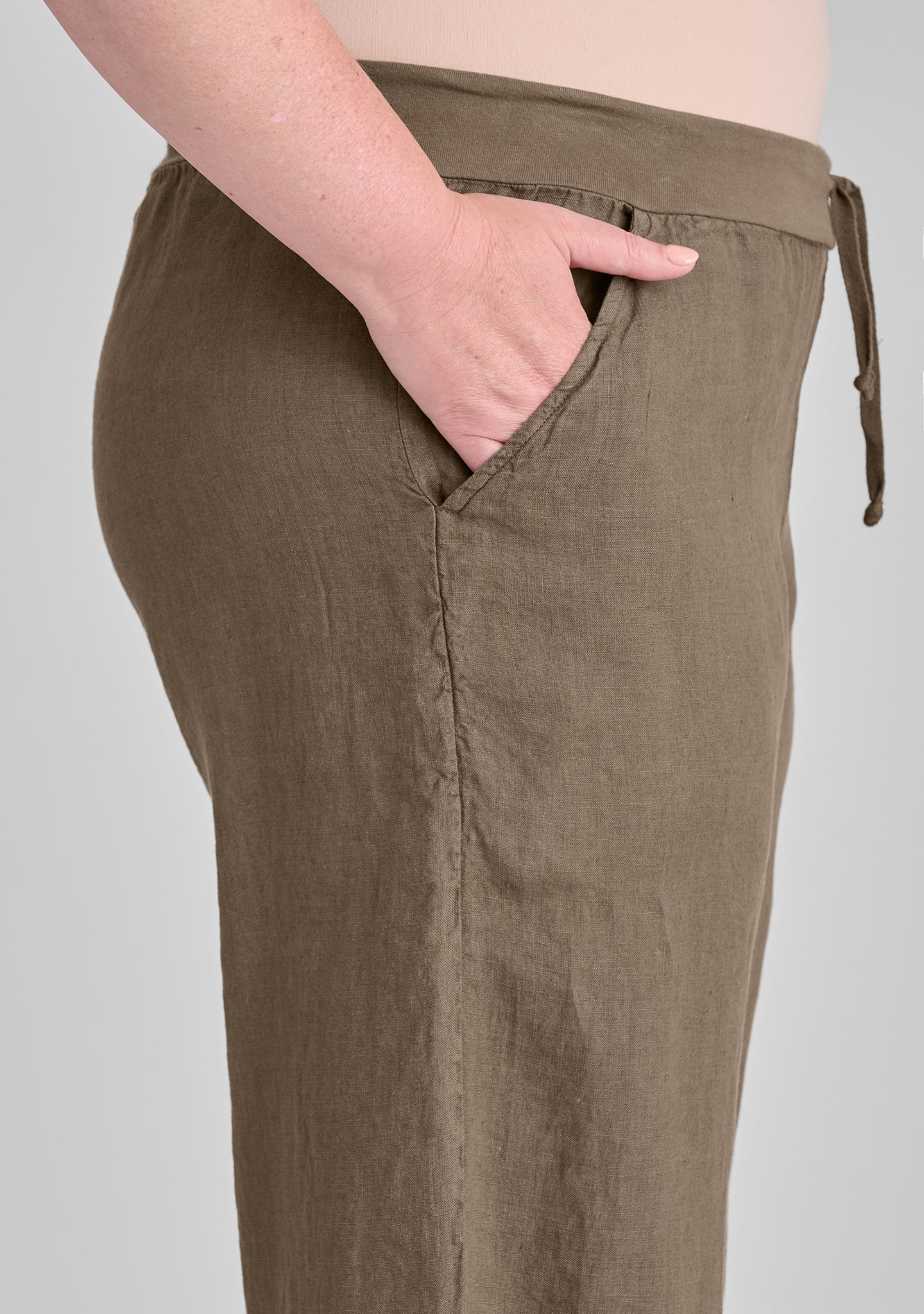 Flat Iron Pant - Linen Drawstring Pants for Women | Comfortable Casual Lounge Pants | Perfect for Yoga, Travel & Home Wear