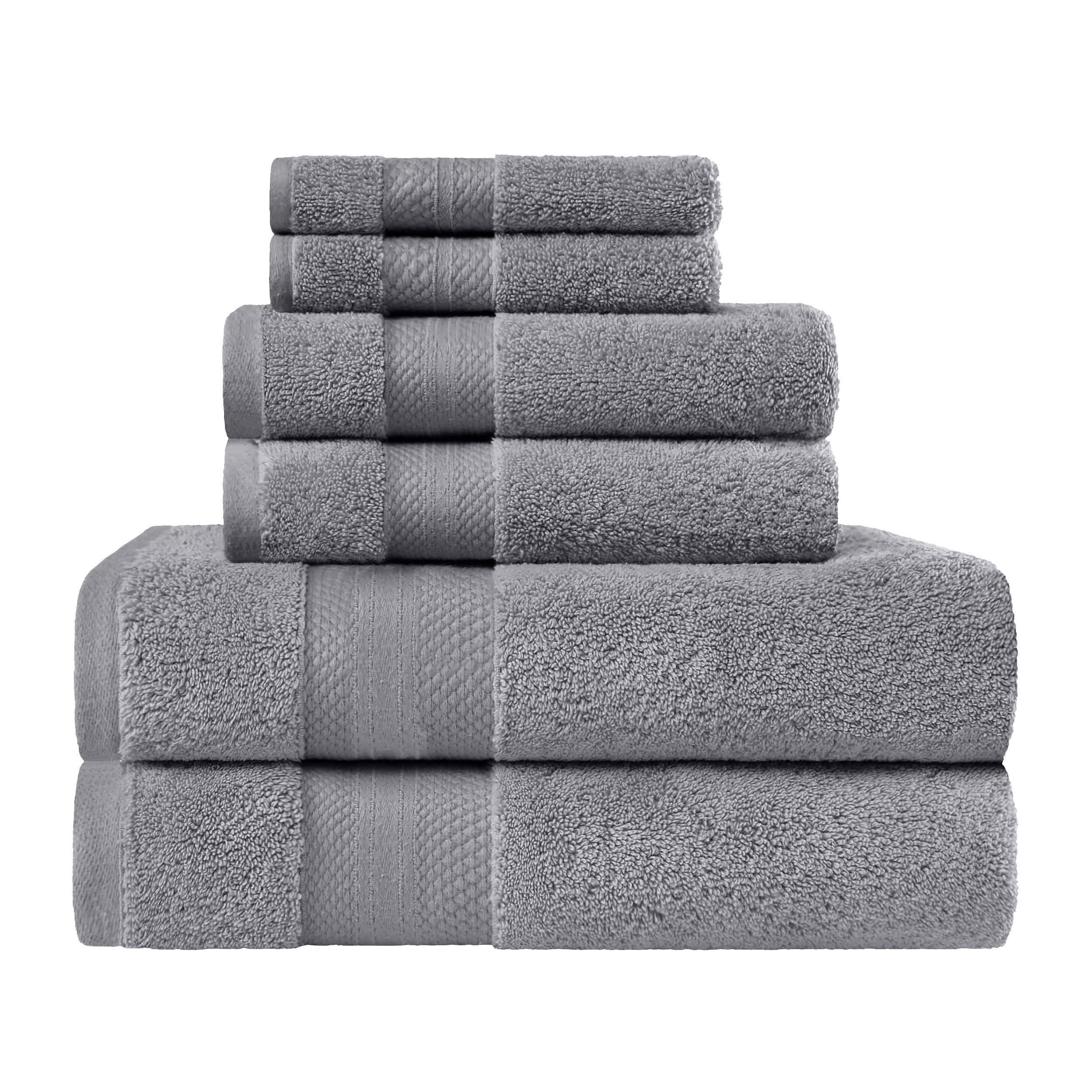 Premium 6-Piece Turkish Cotton Towel Set - Ultra Plush, Highly Absorbent Bath Towels for Spa, Gym & Luxury Home Use