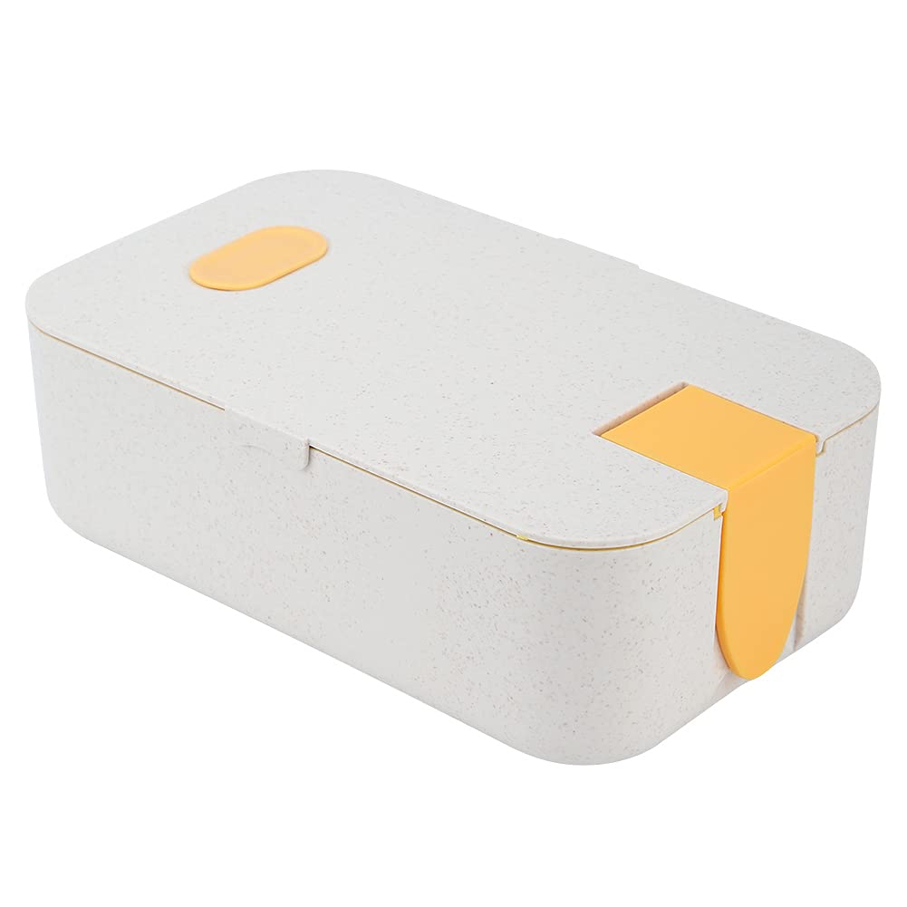 Eco-Friendly Japanese Bento Box for Healthy Meals - Portable Lunch Container for Home, School & Office - Perfect for Students, Kids & Adults (Yellow) - Ideal for Meal Prep, Picnics & On-the-Go Snacks