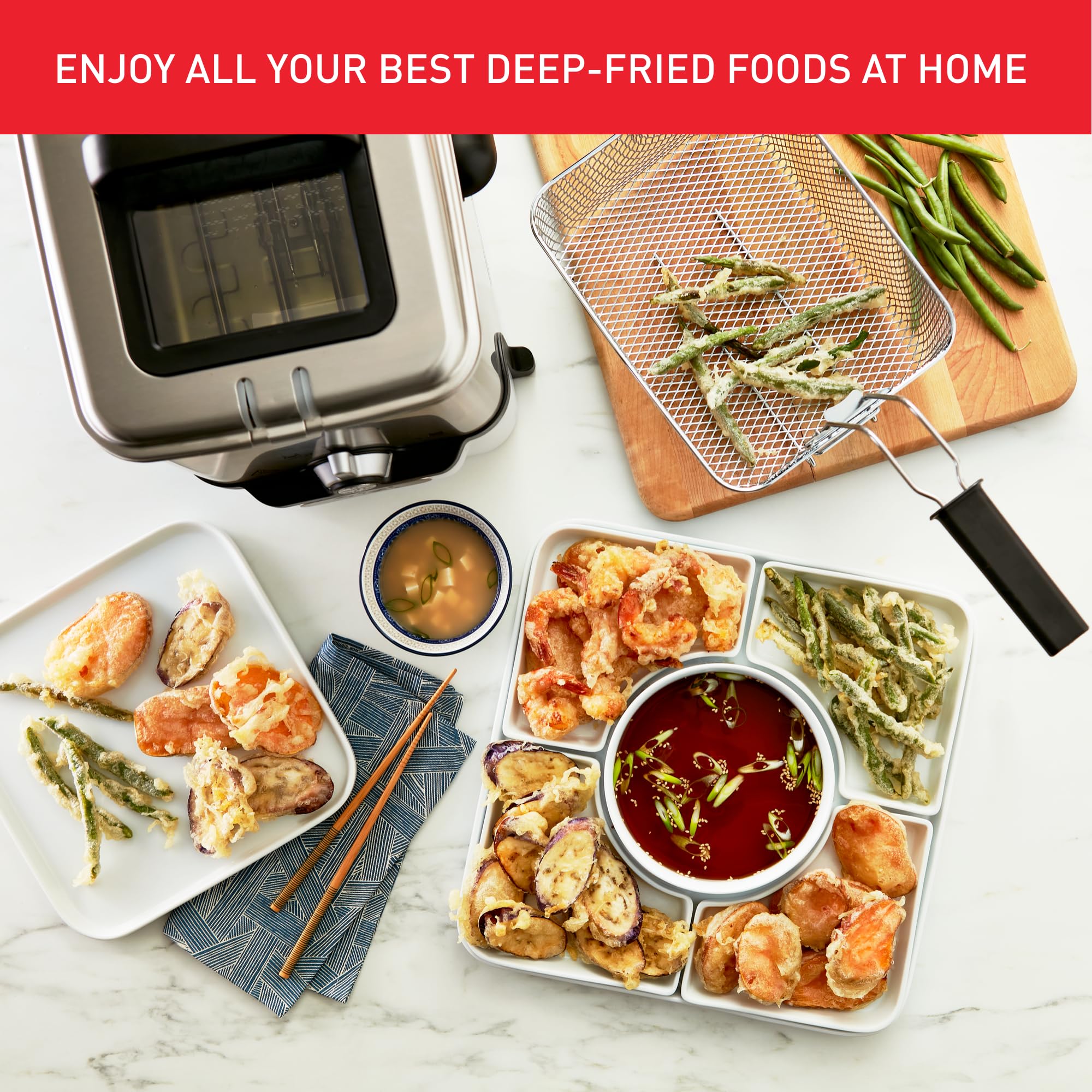 Tefal Oleo Clean Pro Deep Fryer 3.5L with Oil Storage Box - 2300W Stainless Steel Easy-Clean Design for Chips, Fried Chicken & More - Perfect for Family Gatherings & Restaurant-Style Cooking (Grey/Blue)