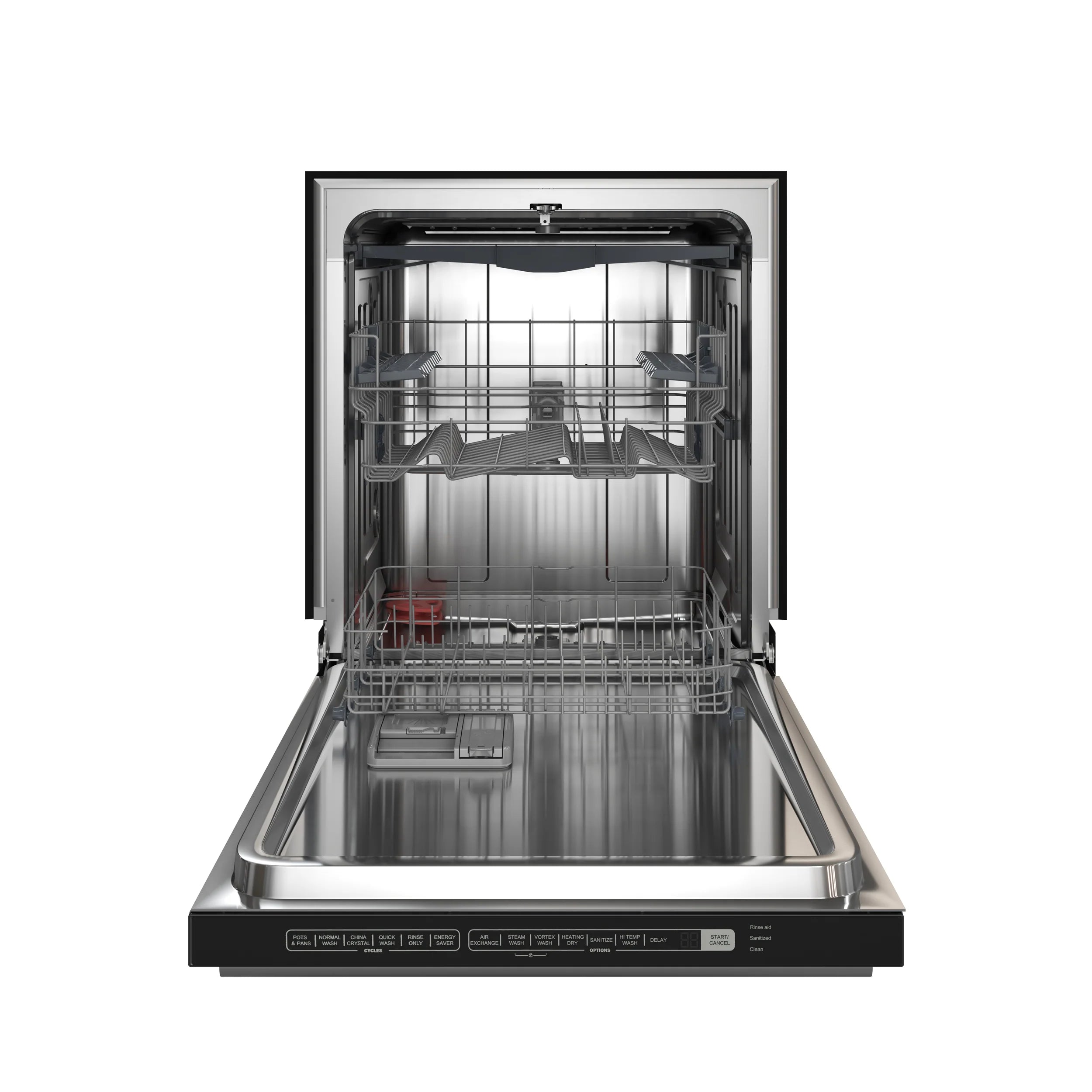 Forno Espresso 24 Inch Built-In Dishwasher in Black with Antique Brass Finish - Model FDWBI8067 24BLK | Perfect for Modern Kitchens & Open Concept Living Spaces