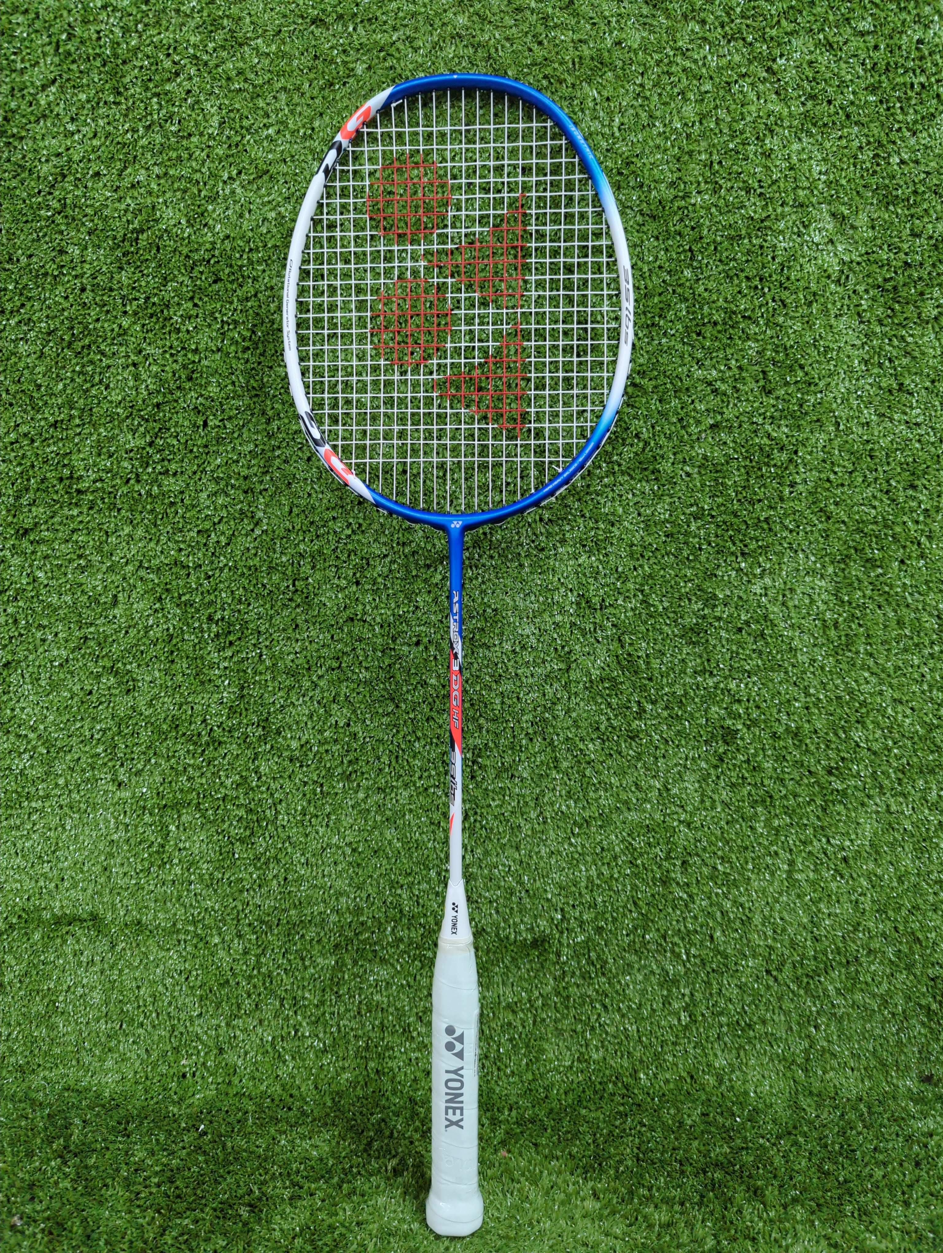 Yonex Astrox 3DG HF Blue & White Prestrung Badminton Racket - Professional Grade for Tournaments & Training | Made in Taiwan