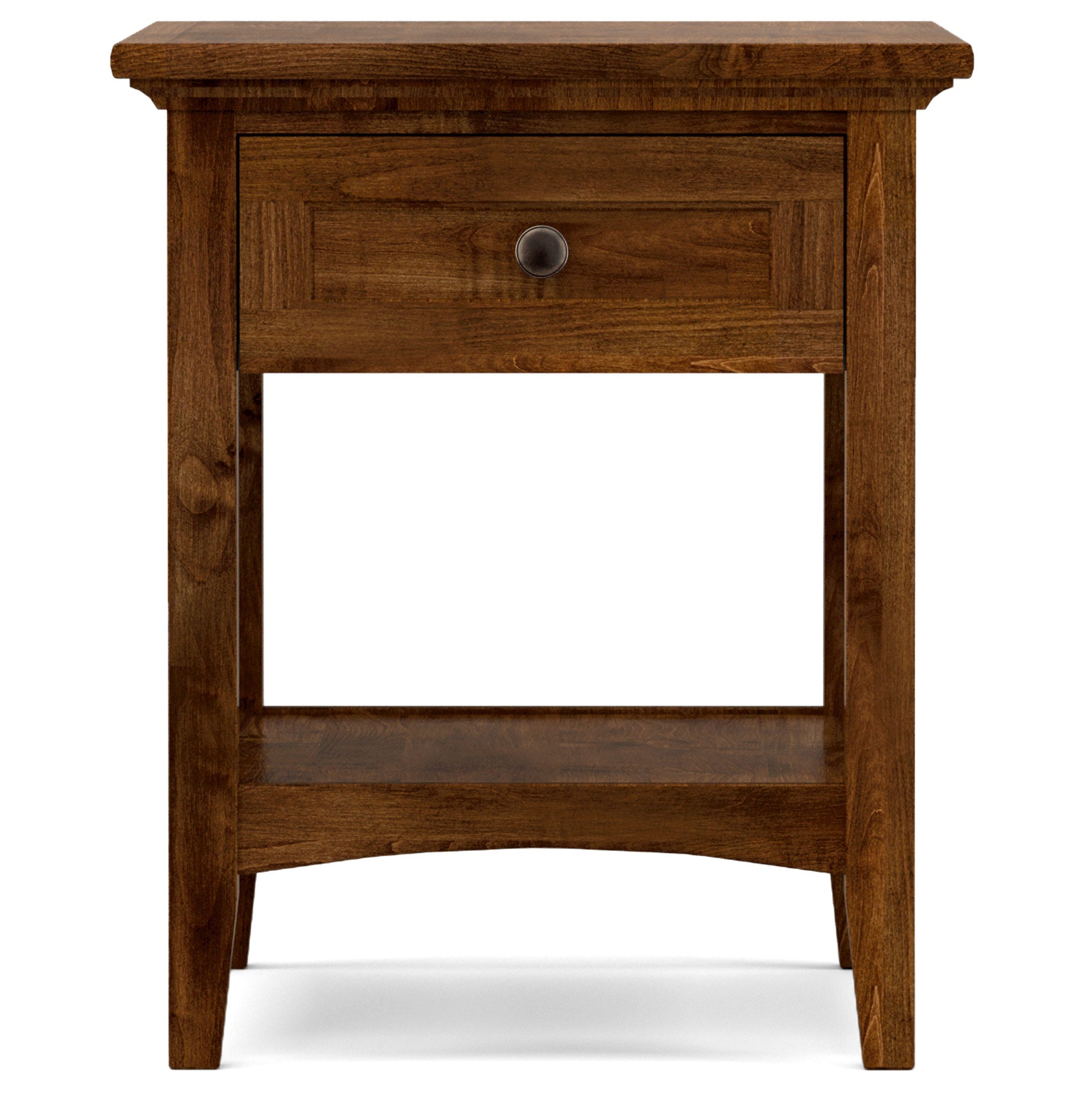 Revere One Drawer End Table - Modern Nightstand with Storage for Bedroom, Living Room | Compact Side Table with Drawer for Small Spaces