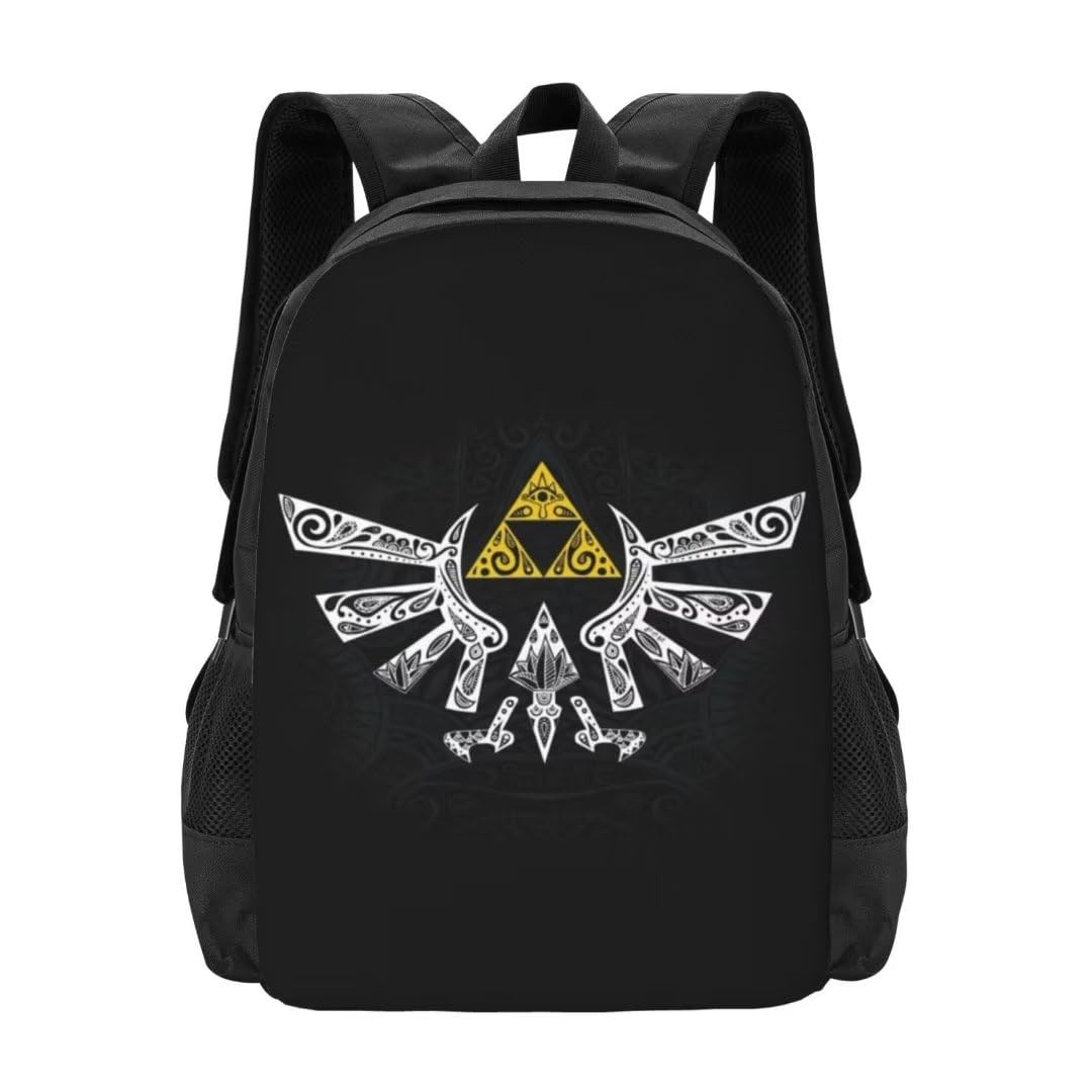Sabia Zelda Game Backpack - Lightweight Large Capacity Travel Backpack for Laptop, School & Work | Water-Resistant Casual Daypack for Men & Women | Perfect Gift for Zelda Fans