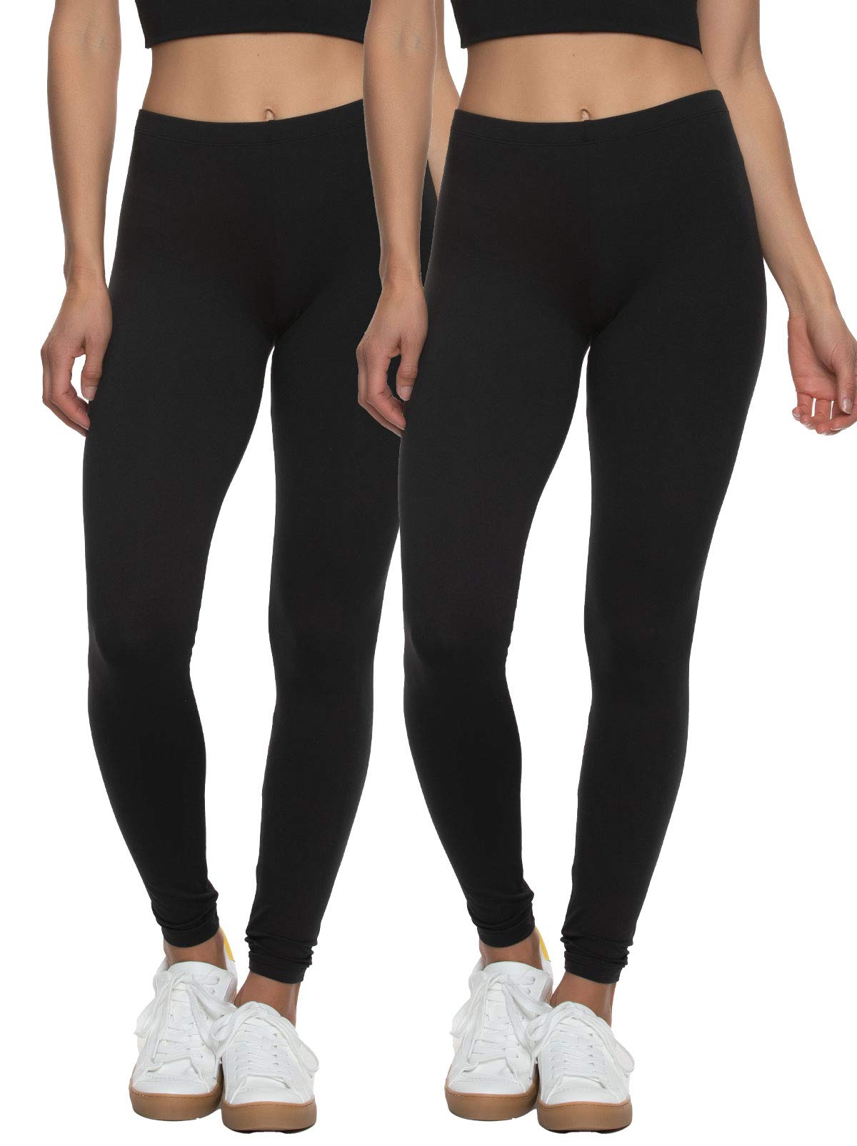 Felina Velvety Super Soft Lightweight Leggings for Women - High Waisted Yoga Pants & Workout Clothes - Perfect for Gym, Running, Lounge & Everyday Wear