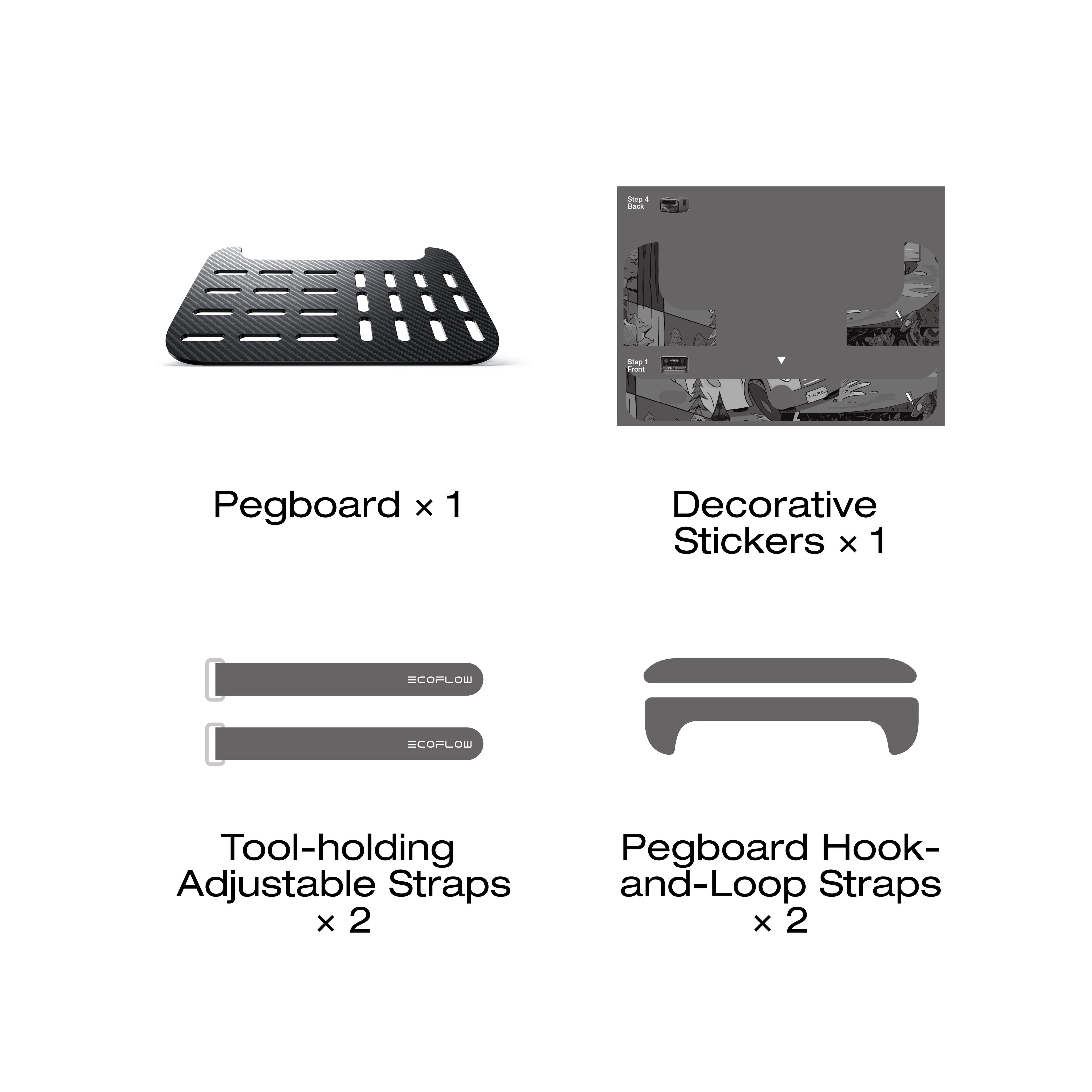 EcoFlow RIVER 3 Plus Portable Power Station with Tool Pegboard - Perfect for Camping, RV Trips & Emergency Power Backup
