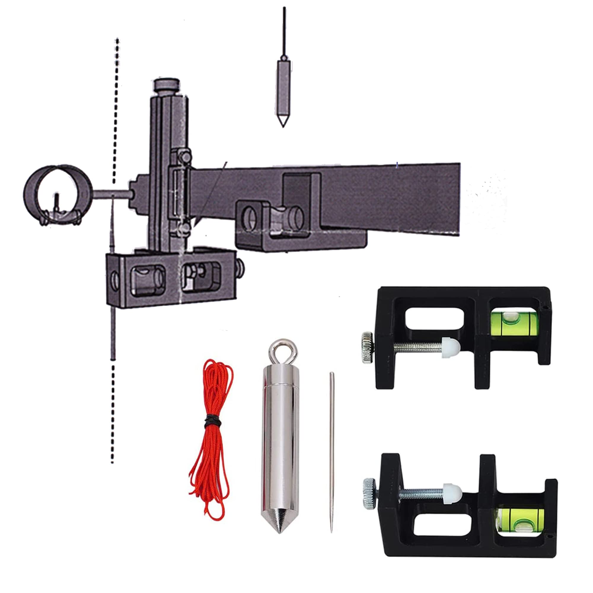 SOPOGER 3rd Axis Bow Sight Leveler - Precision Bubble Level for Compound & Recurve Bows | Archery Sight Adjustment Tool Kit for Improved Shooting Accuracy | Perfect for Target Practice, Hunting, and Competitive Archery