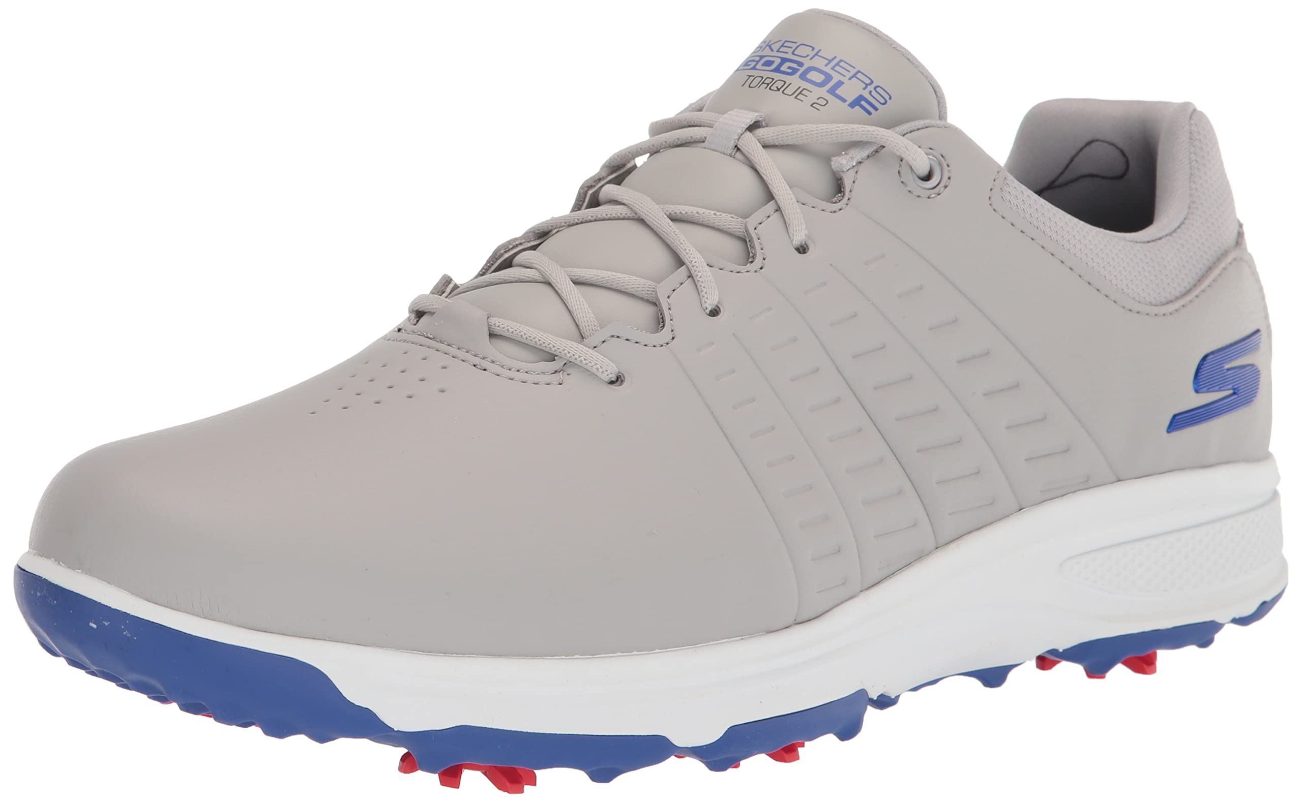 Skechers Men's Torque Waterproof Golf Shoes - Comfortable & Durable Spiked Golf Shoes for Men - Perfect for Wet Weather & Course Play