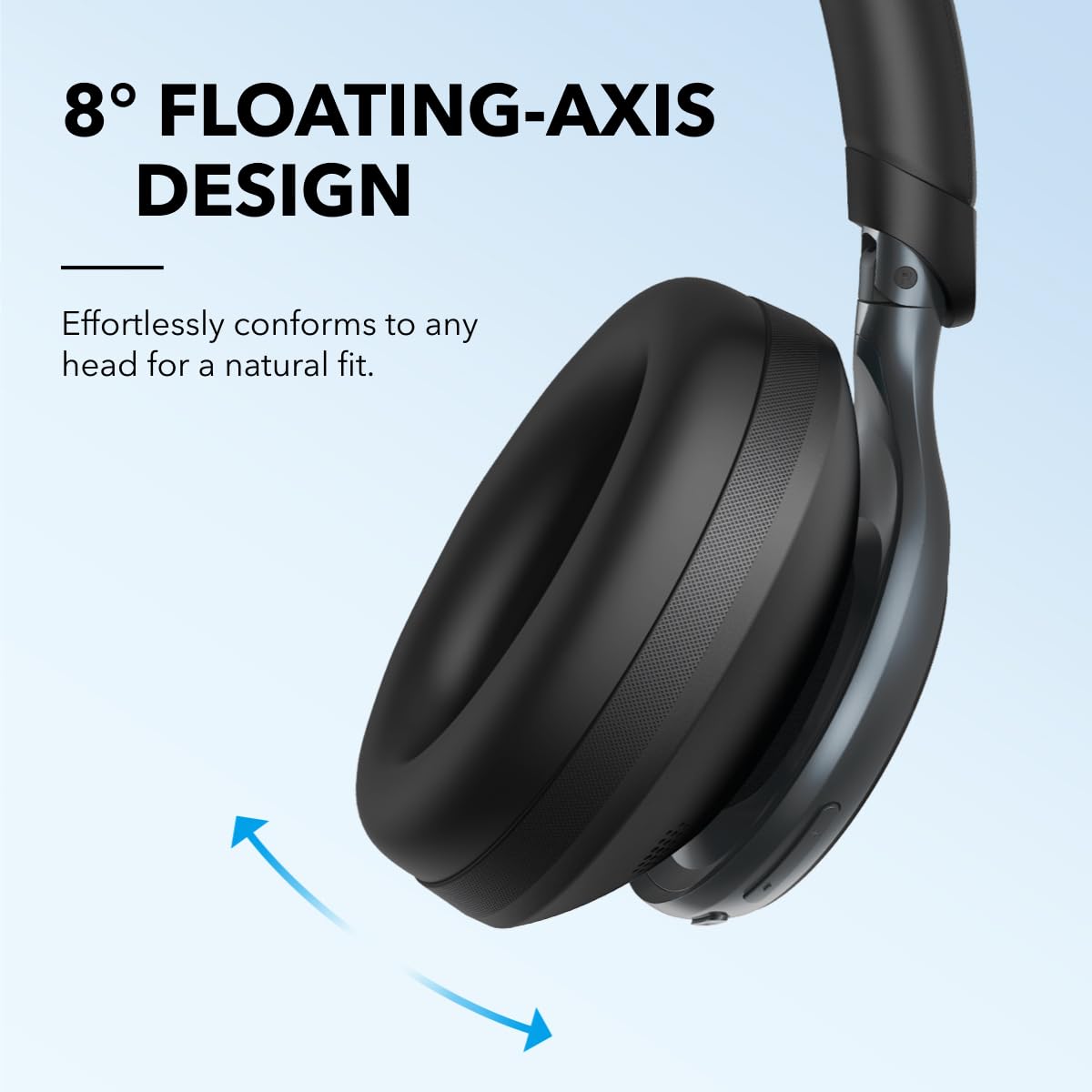 Anker Soundcore Space One Active Noise Cancelling Headphones - 2X Stronger Voice Reduction, 40H ANC Playtime, LDAC Hi-Res Audio, Bluetooth 5.3, App Control - Perfect for Travel, Work & Home Office Use