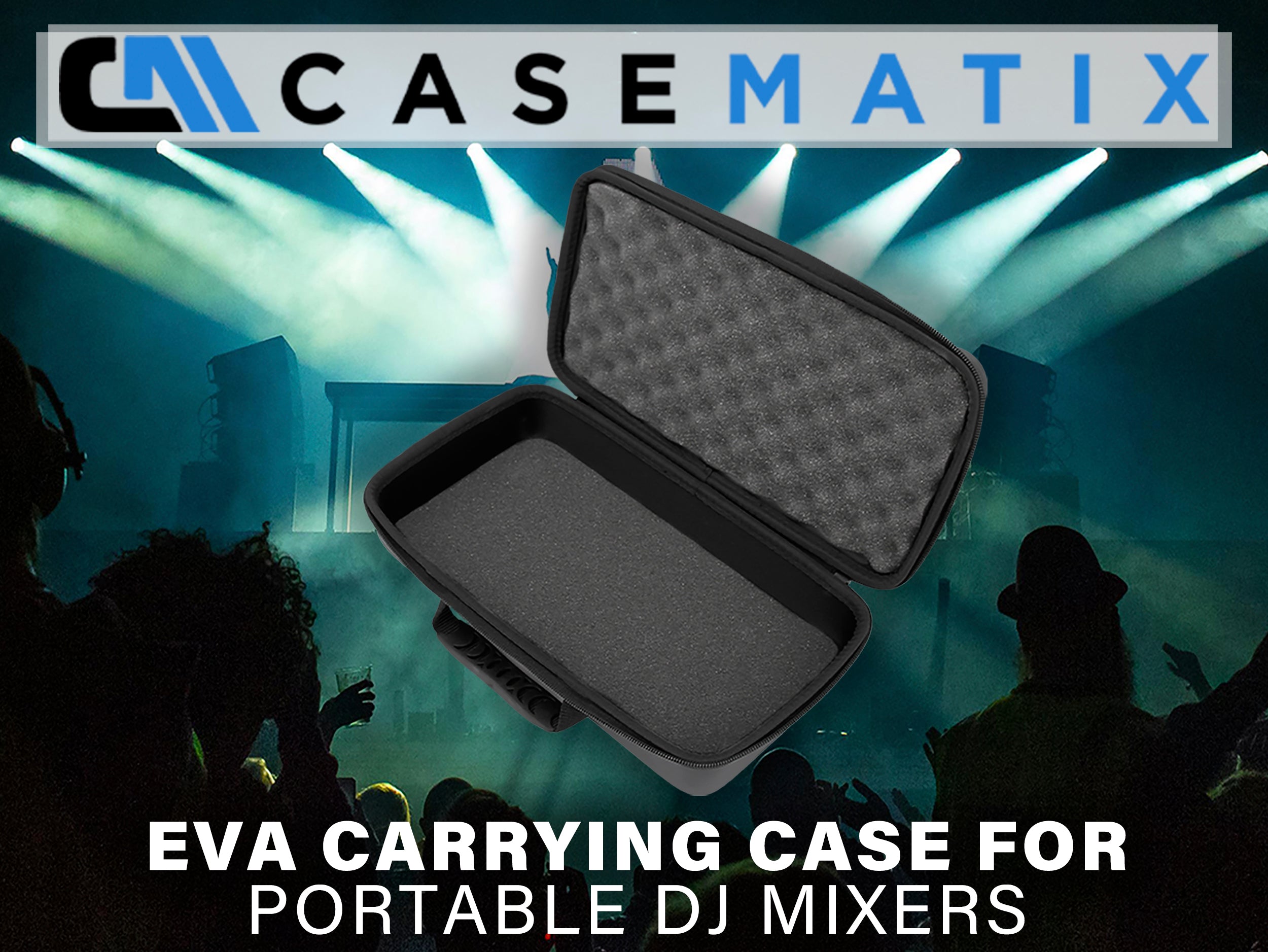 CASEMATIX Travel Case for Reloop Mixtour DJ Controller & Mixtour Pro Audio Interface - Padded Protective Carry Case | Perfect for DJ Gigs, Studio Sessions & Music Production On-The-Go