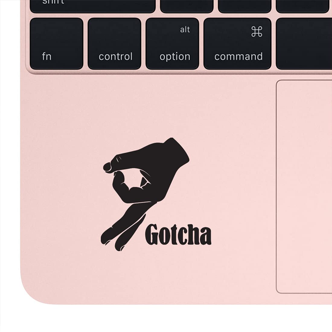 Symbol Gotcha Hand (Black) - Set of 2 Premium Waterproof Vinyl Decal Stickers for Laptop, Phone, Helmet, Car Window, Bumper, Mug, Cup, Door & Wall Decor - Perfect for DIY Projects, Personalizing Gadgets, and Home/Office Decoration