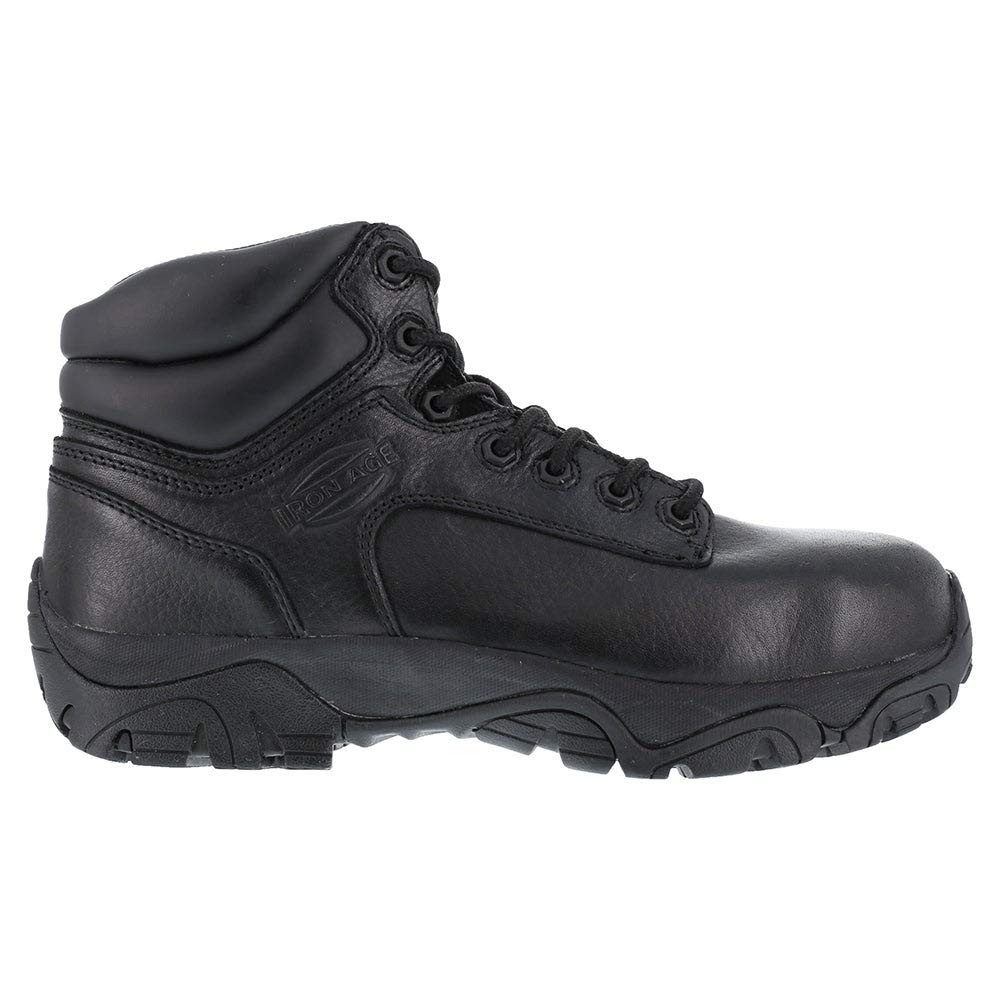 Iron Age Women's IA507 Trencher Work & Safety Boots - Steel Toe, Slip Resistant, Electrical Hazard Protection for Construction, Warehouse & Outdoor Work