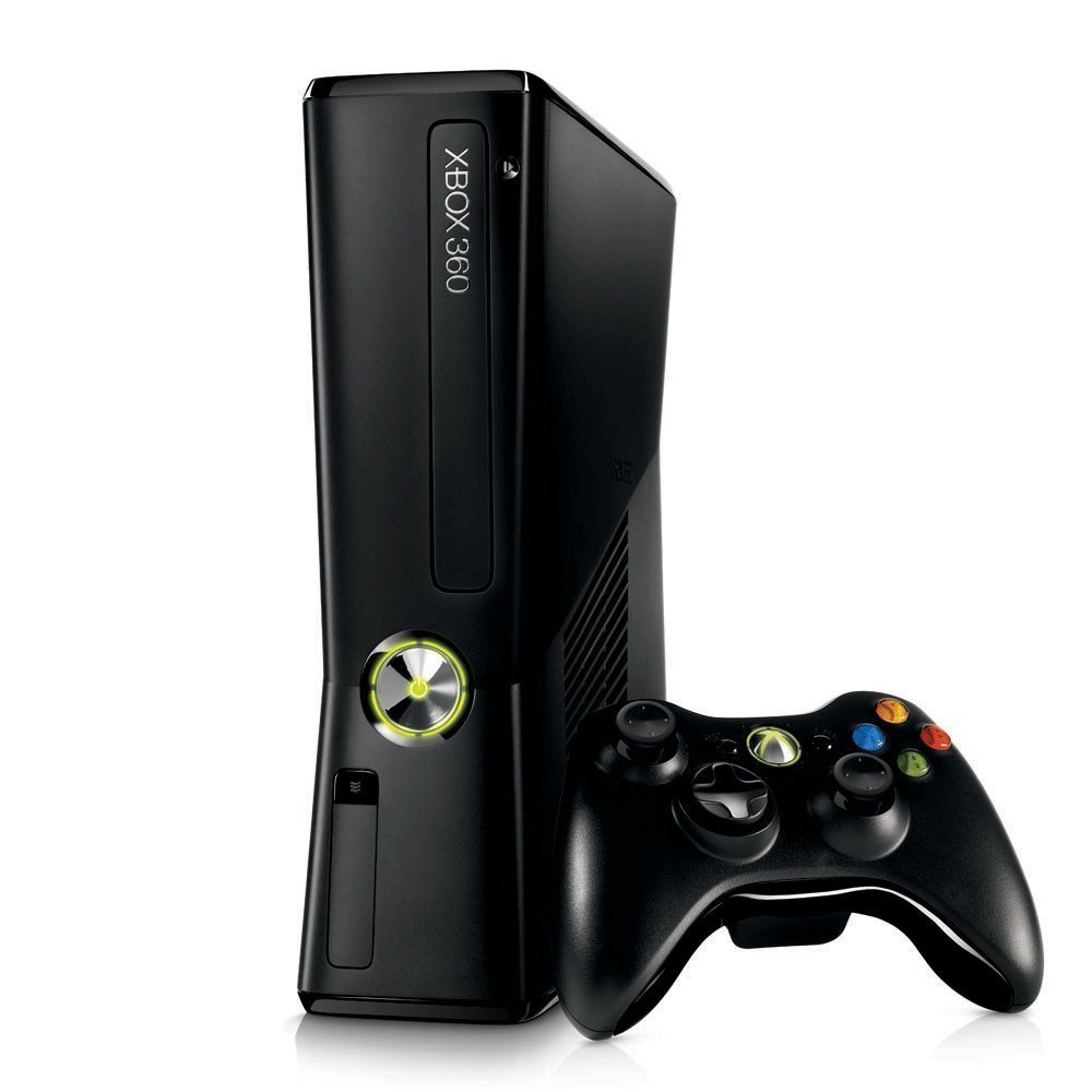 Refurbished Xbox 360 Slim 4GB Gaming Console - Black | Pre-Owned Video Game System for Home Entertainment & Retro Gaming