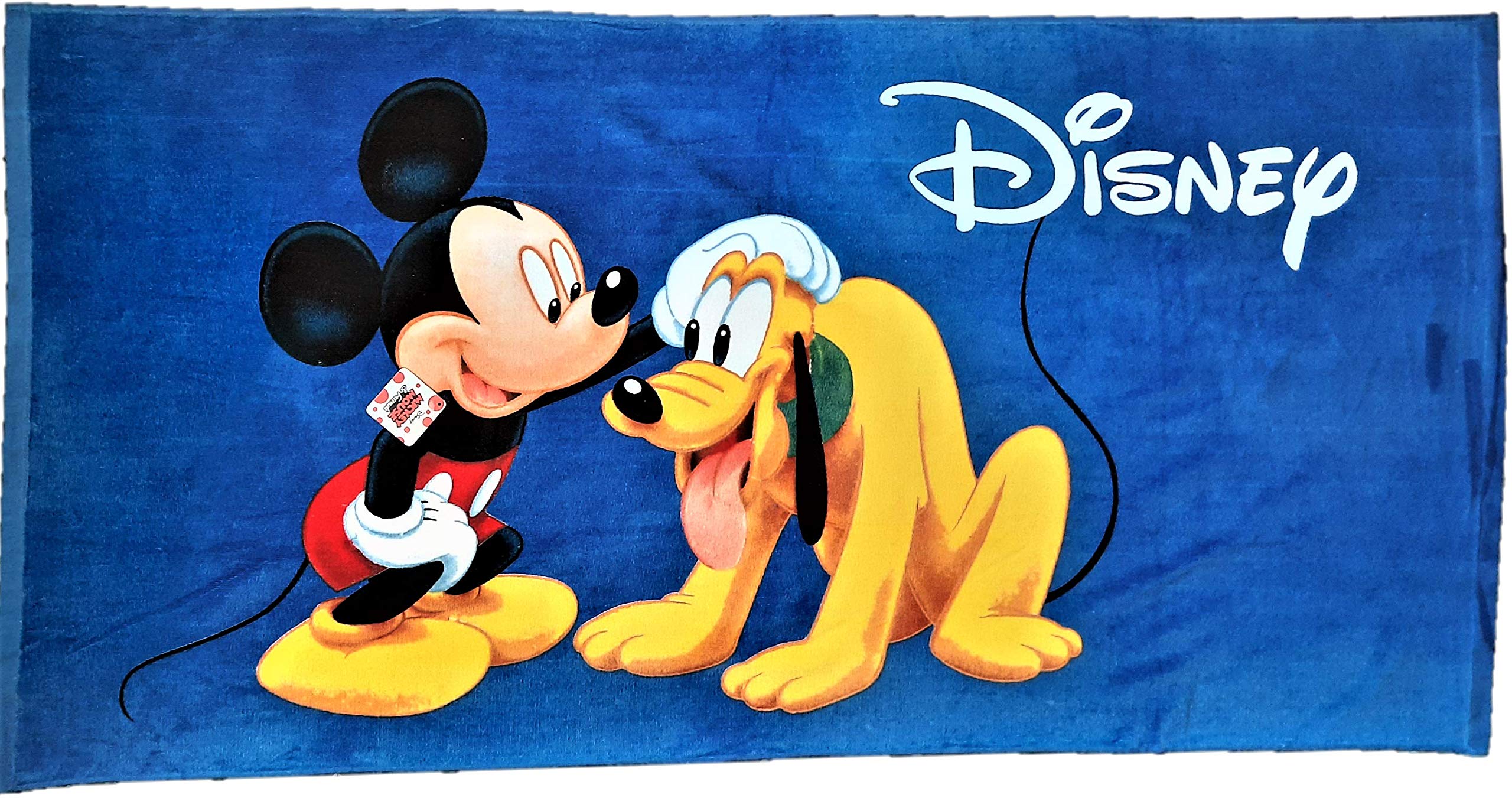 Mickey Mouse and Pluto Beach Towel for Kids - Soft, Absorbent, and Quick-Drying - Perfect for Pool, Beach, and Summer Fun