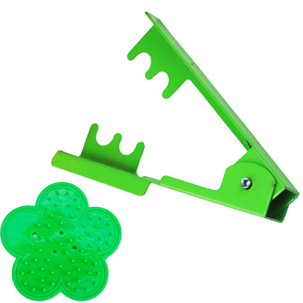 Premium Rose Thorn Stripper Tool - Stainless Steel & Rubber Rose Thorn Remover for Home-Grown Roses - Safe & Easy Rose Leaves Stripper (Green) - Perfect for Gardeners, Florists & Rose Enthusiasts