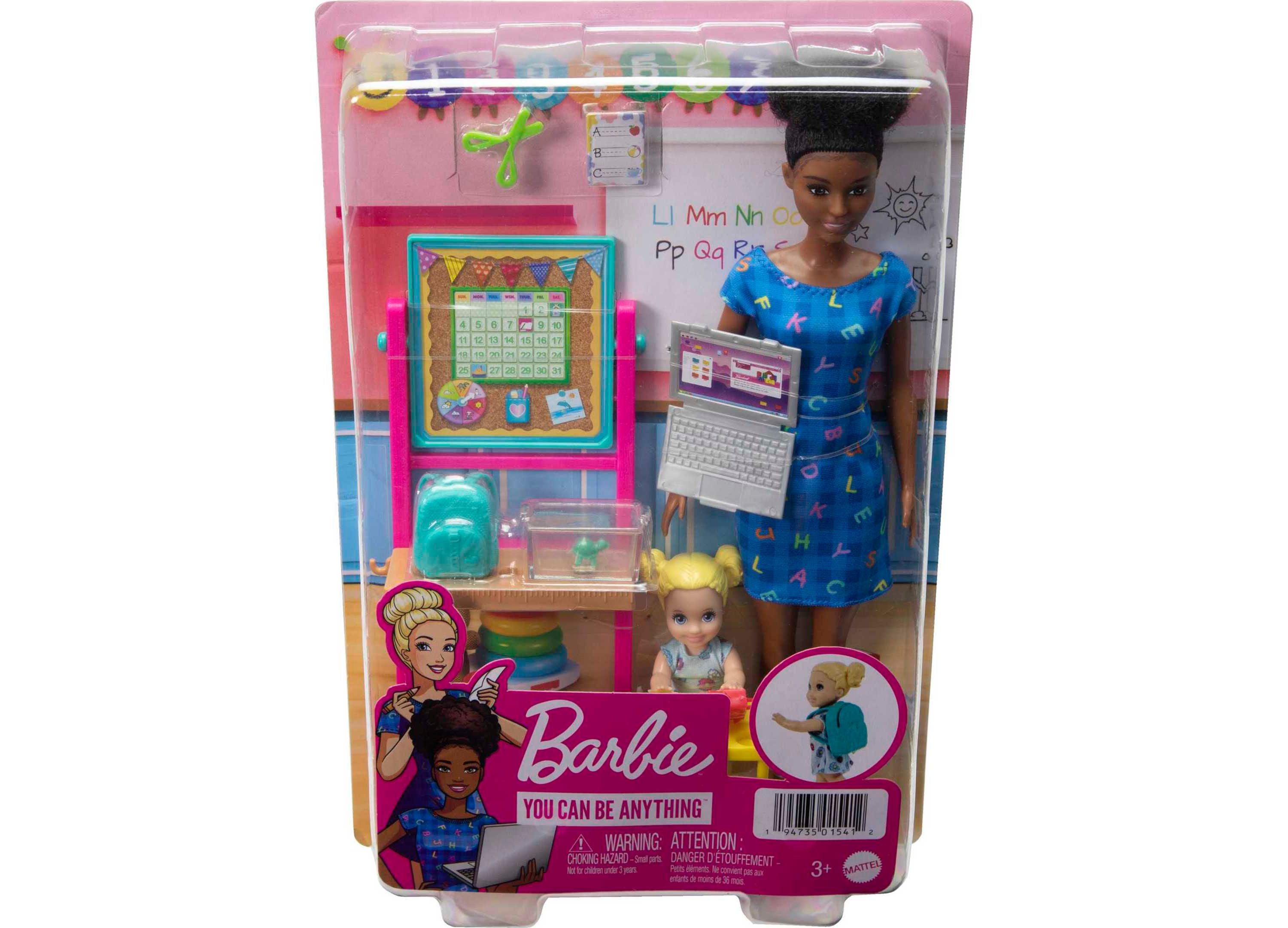 Barbie Career Kindergarten Teacher Playset with 10+ Accessories - Interactive Doll Set for Kids Ages 3+ | Perfect for Imaginative Play & Classroom Role-Playing