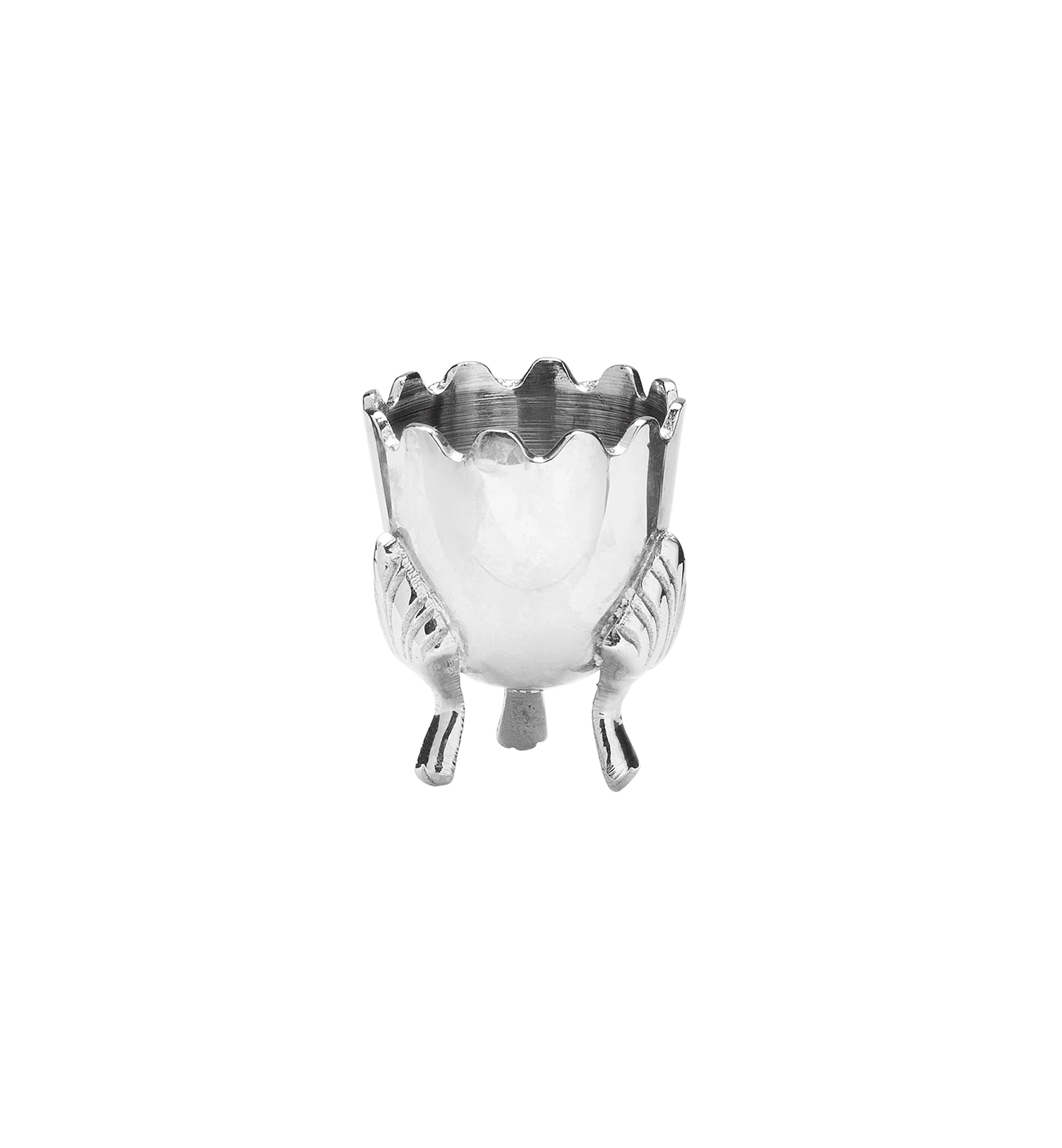 Sterling Silver Egg Cup Holder - Elegant Breakfast Tableware for Soft Boiled Eggs - Perfect for Easter Brunch, Tea Parties & Gourmet Dining