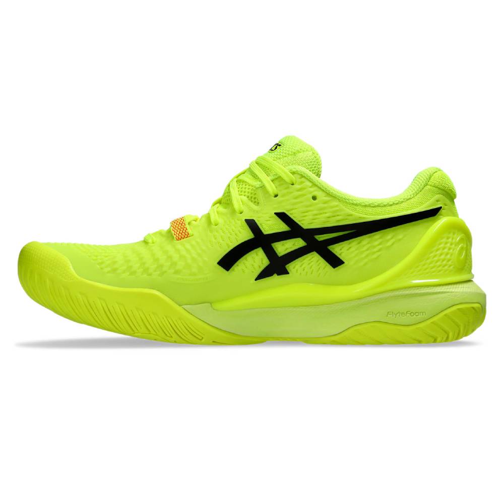 ASICS Gel Resolution 9 Paris Edition Women's Tennis Shoes - Safety Yellow/Black | High-Performance Court Shoes for Women | Perfect for Tennis, Pickleball & Indoor Court Sports
