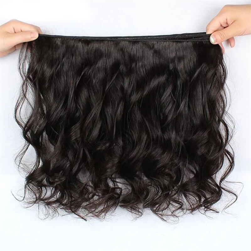Eullair 15A Super Double Drawn Body Wave Bundles - 100% Virgin Human Hair Weave Extensions (3/4 Bundles) for Natural Look & Styling - Perfect for Daily Wear, Parties & Special Occasions