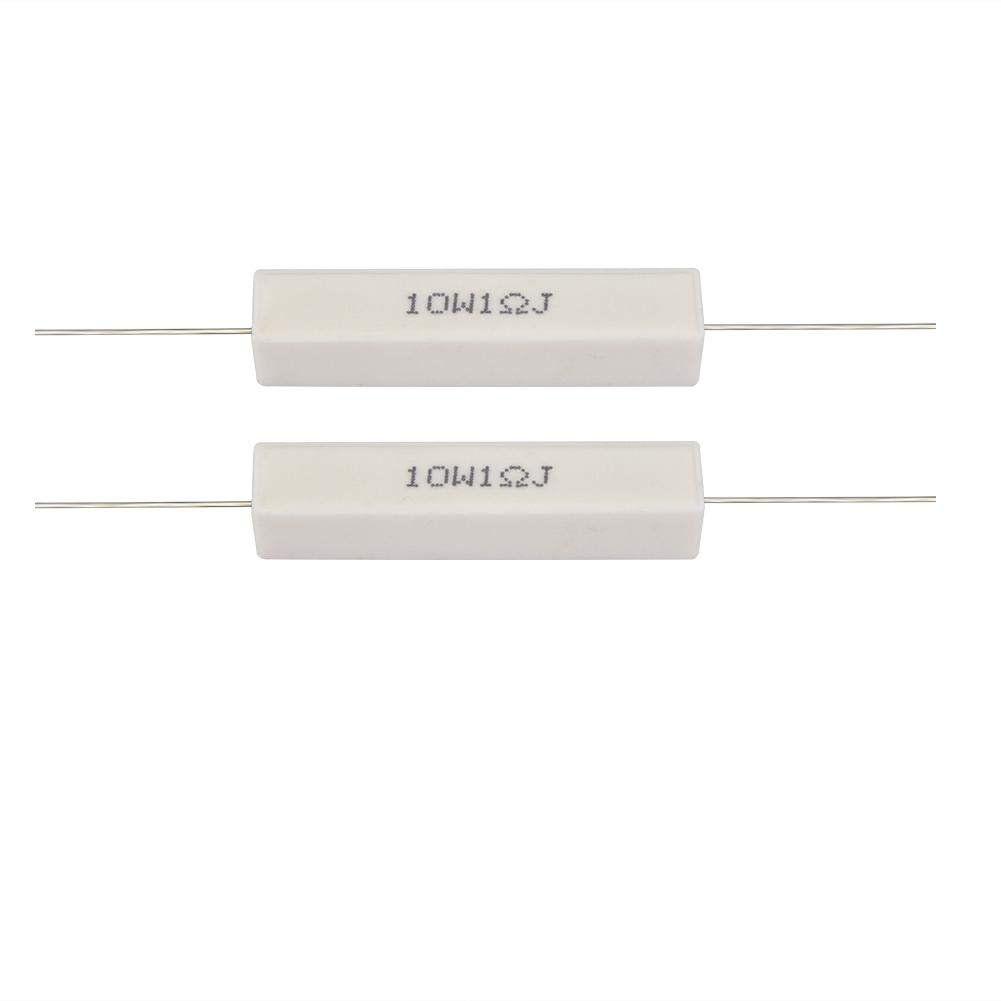 WNSC Shock Resistant Ceramic Resistor - Explosion Proof Speaker Divider Resistor with High Heat Resistance for Audio Equipment & Power Adapters (1 Euro) - Perfect for Home Theater Systems, Professional Audio Setups & Electronic Projects