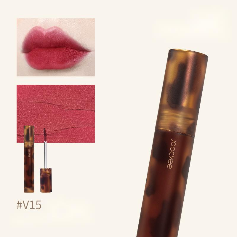 JOOCYEE Tortoise Shell Liquid Lipstick - Long Lasting Matte Lipstick, Vegan & Cruelty-Free, Hydrating Lip Gloss - Perfect for Everyday Wear, Date Night & Special Occasions