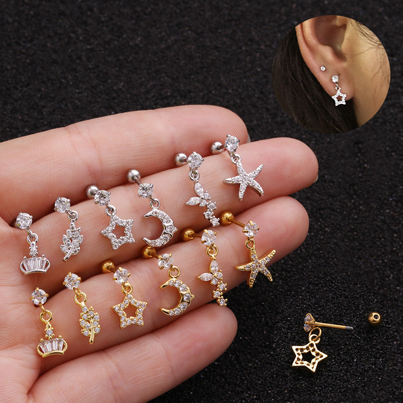 20G Cartilage Tiny Stud Earrings for Conch Tragus Helix - Hypoallergenic Surgical Steel Body Jewelry | Perfect for Daily Wear, Piercing Healing & Fashion Accessories