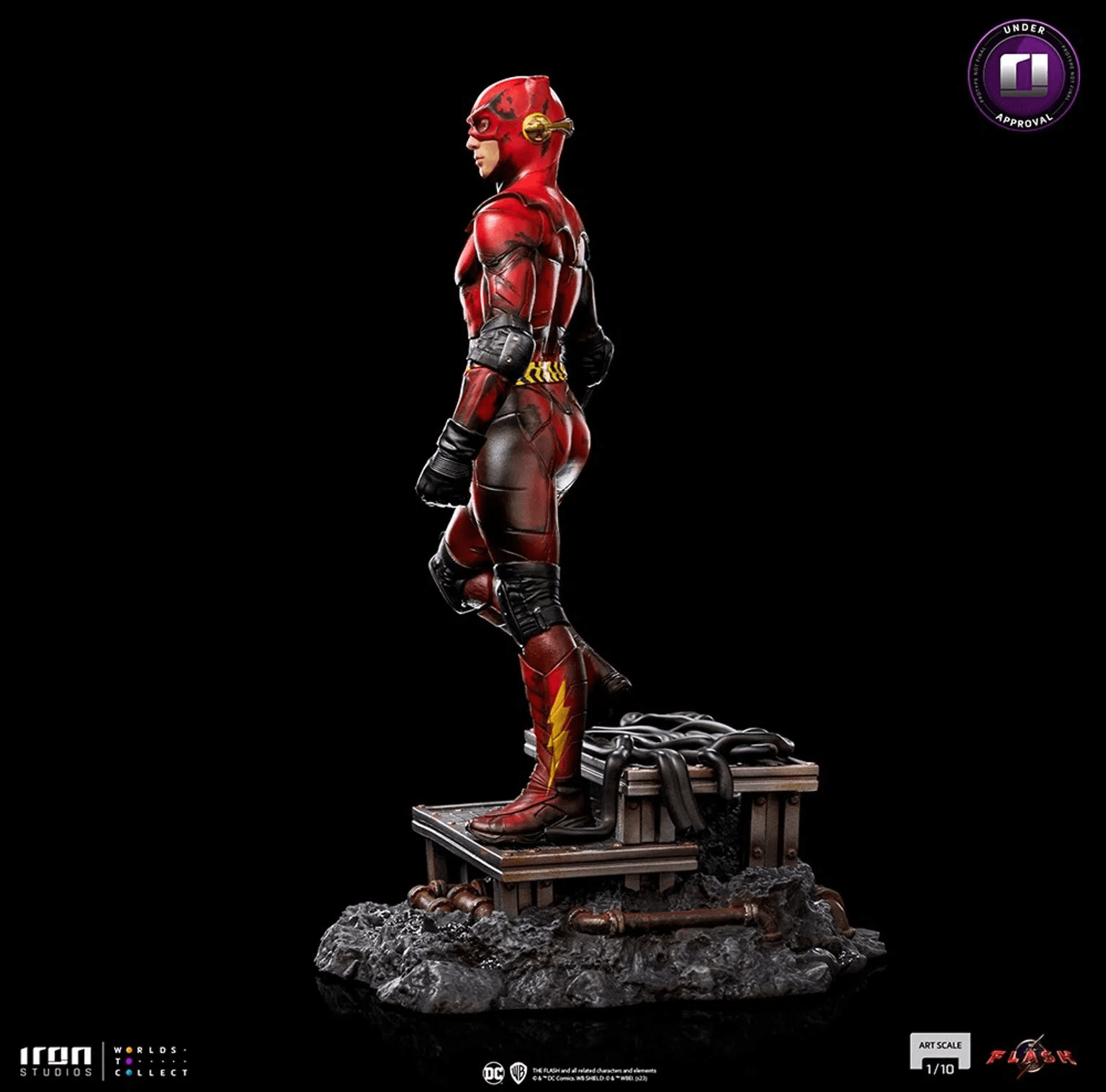 Iron Studios The Flash Movie Flash Alternate Version Art Scale 1/10 Statue - DC Comics Collectible Figure for Display & Home Decor