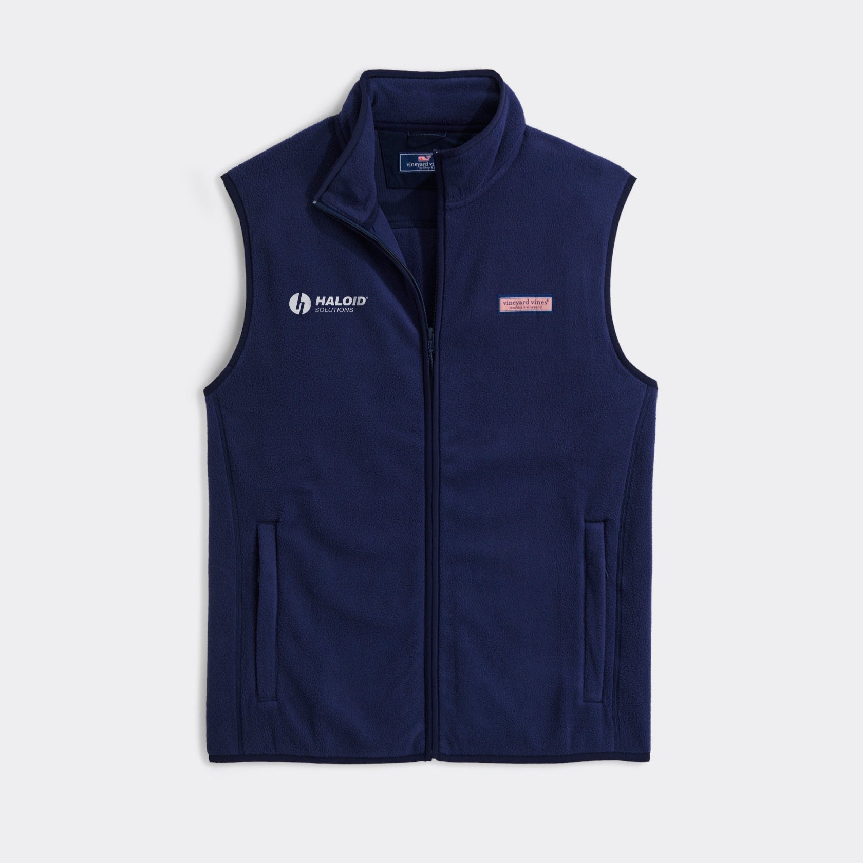 Haloid Solutions Branded Safety Vest - High Visibility Reflective Work Vest for Construction, Cycling & Outdoor Activities - ANSI Certified for Workplace & Road Safety