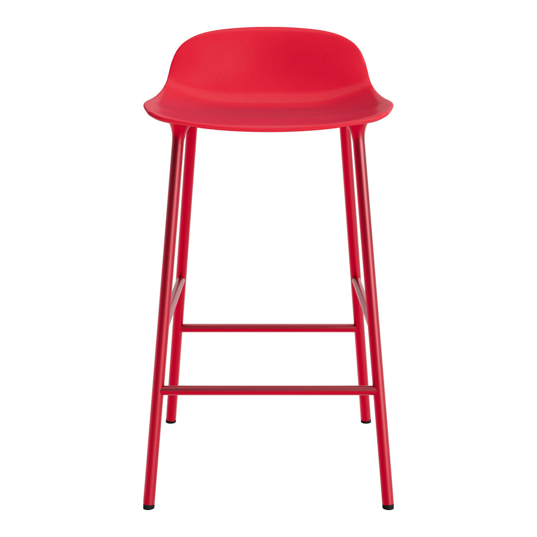 Modern Metal Leg Form Counter Stool - Bar Stool for Kitchen Island, Breakfast Nook & Home Decor