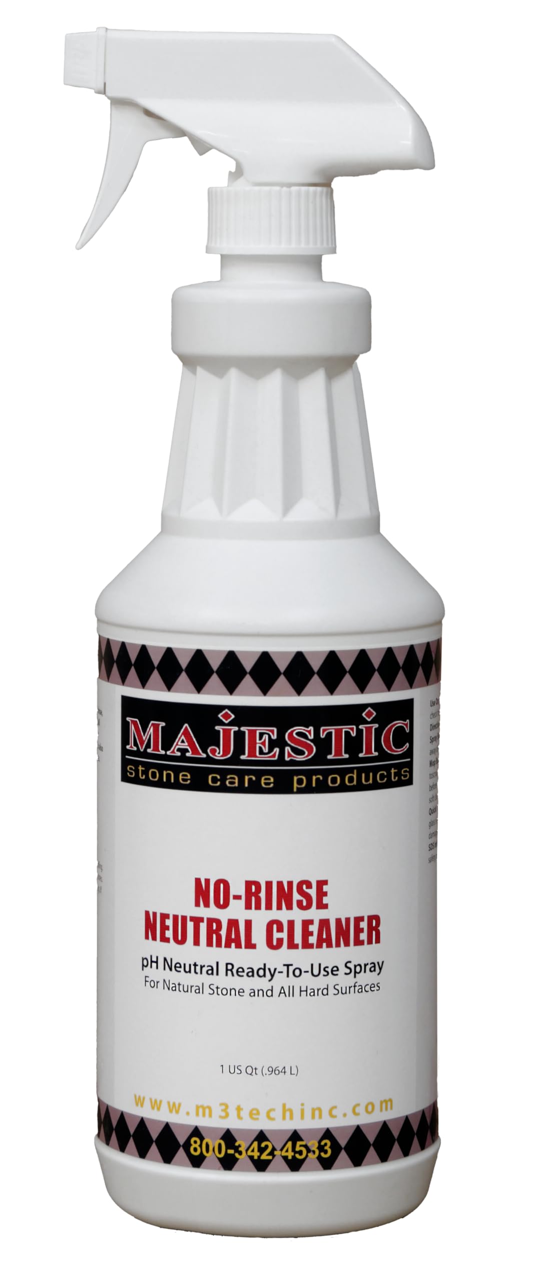 Majestic Stone Care Neutral Cleaner - Ready-to-Use Spray for Granite, Marble & Natural Stone (Case of 12 Quart Bottles) | Perfect for Kitchen Countertops, Bathroom Tiles & Outdoor Stone Surfaces
