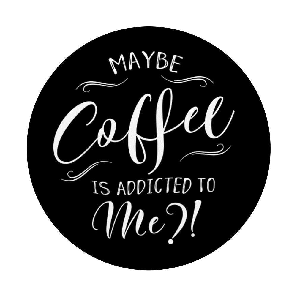 Love Coffee Art PopSockets Swappable PopGrip - Funny Coffee Lover Phone Grip & Stand for iPhone, Samsung | Perfect for Office, Travel & Coffee Shops