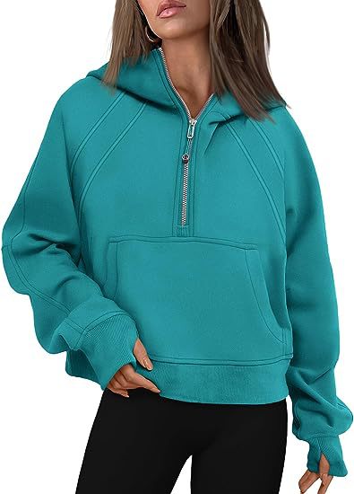 Women's Loose Fit Zip Up Hoodie with Pockets - Long Sleeve Pullover Sweatshirt for Fall & Winter | Casual Sportswear, Lounge Wear & Outdoor Activities