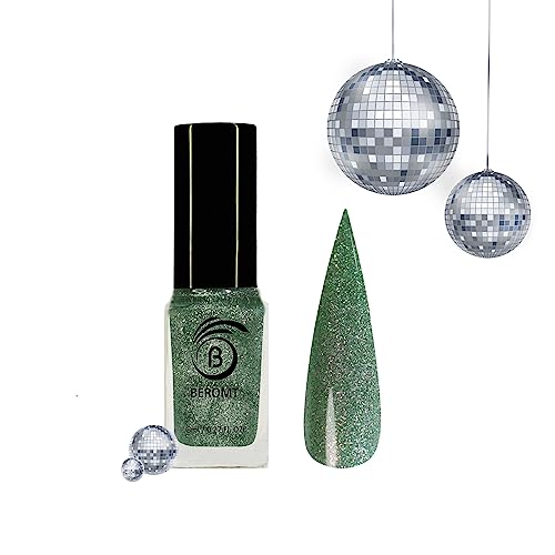 REFLECTIVE TOKYO TEA GLITTER NAIL POLISH BNP 323 | Long-Lasting Metallic Nail Lacquer | Perfect for Parties, Nail Art & Special Occasions