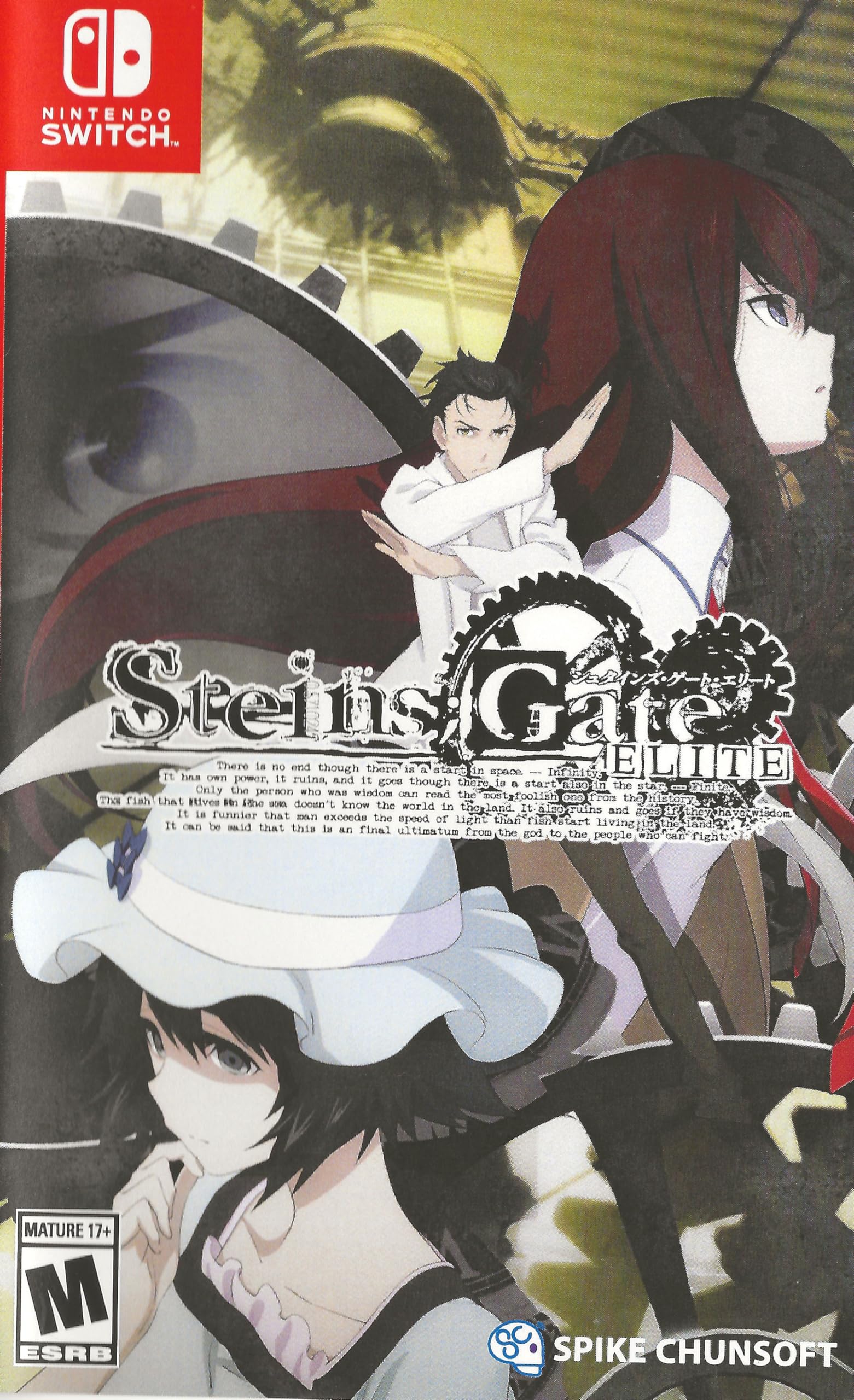 STEINS;GATE ELITE - Nintendo Switch Game | Sci-Fi Visual Novel Adventure | Perfect for Anime Fans & Story-Driven Gamers | Play at Home or On-The-Go
