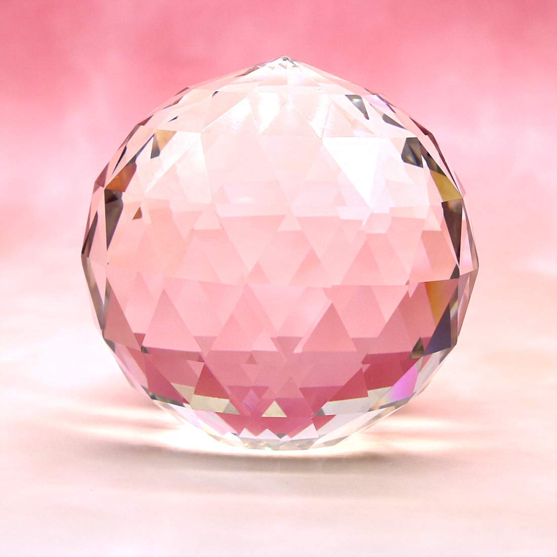 Crystal Ball Prism - 100mm (3.94 Inch) Clear Rainbow Maker Window Suncatcher for Home Decor, Feng Shui & Positive Energy - Perfect for Living Rooms, Bedrooms, Offices & Meditation Spaces