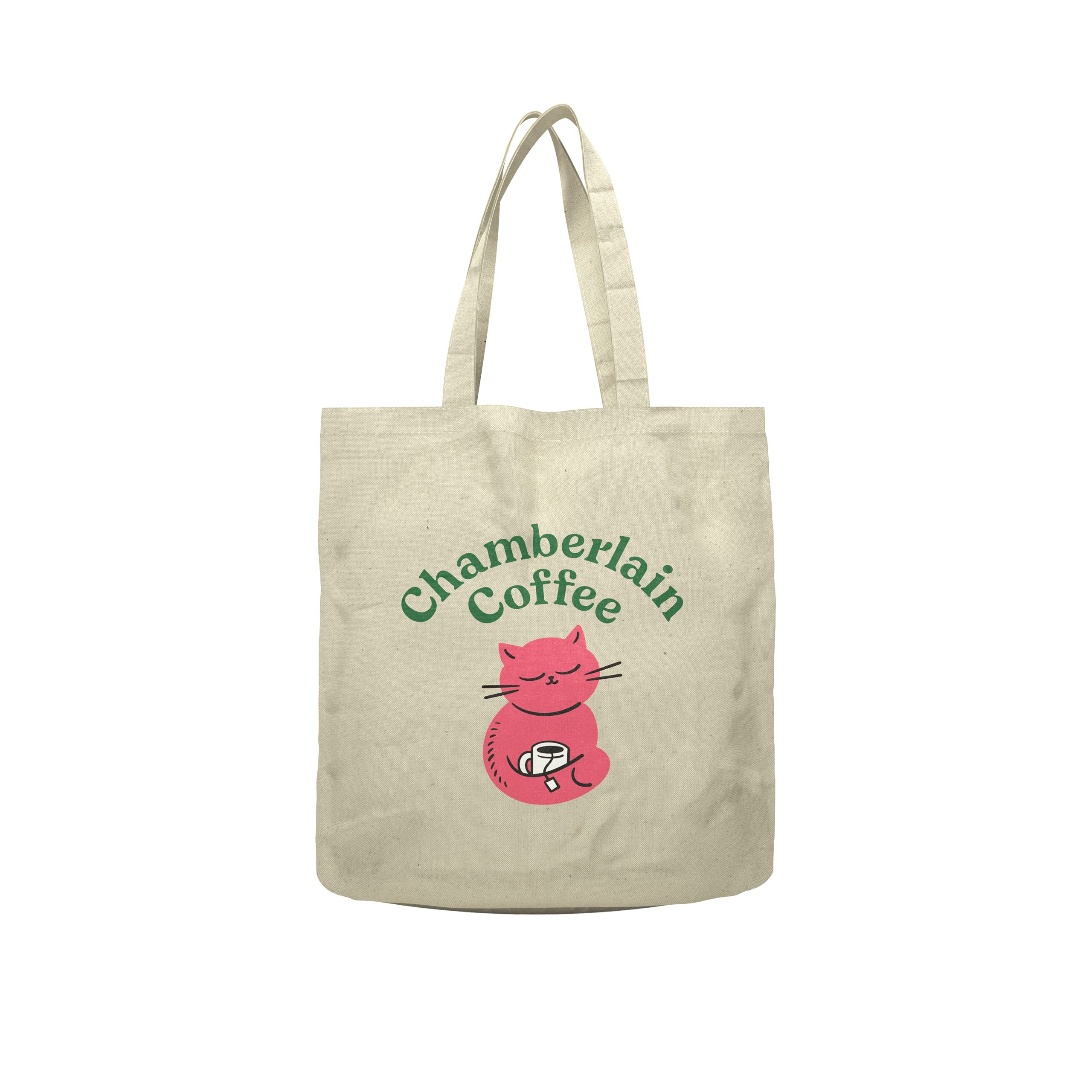 Chamberlain Coffee Tote Bag - Reusable Grocery Shopping Bag with Pockets, Perfect for Farmers Market, Beach & Daily Use | Eco-Friendly Cotton Canvas Carryall