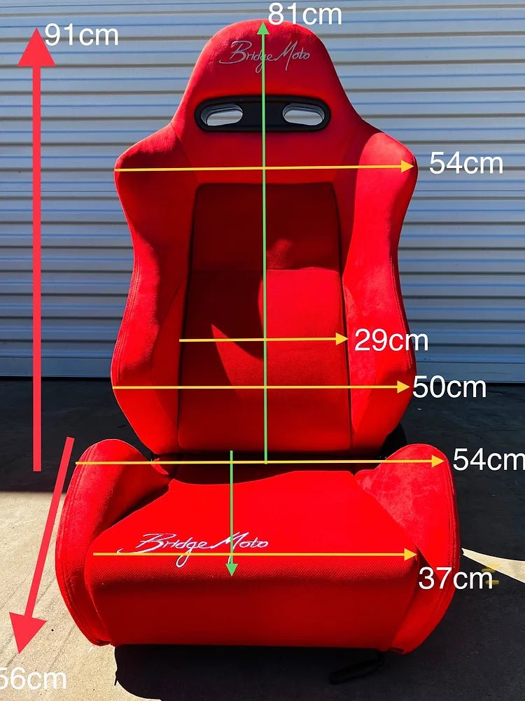 BridgeMoto GT Sport Reclining Motorcycle Seat - Comfortable & Adjustable for Long Rides - Perfect for Touring, Cruising & Daily Commuting